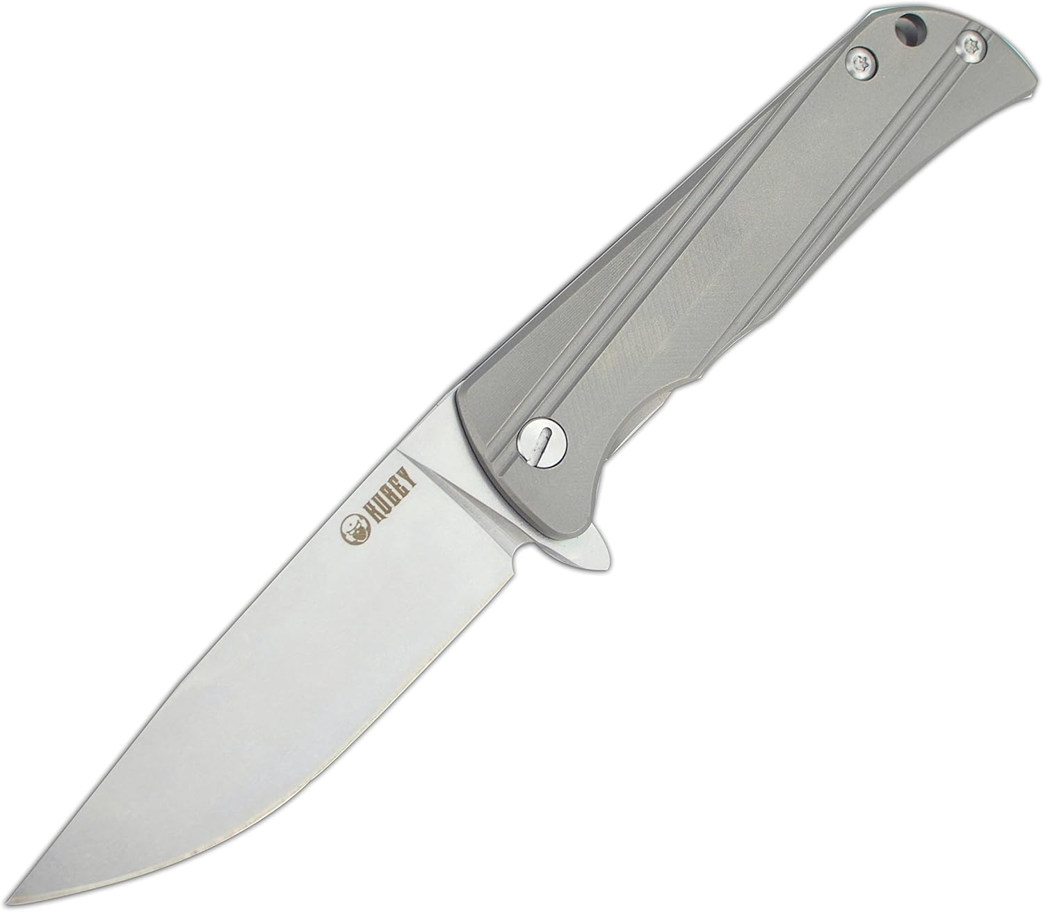 KUBEY CH3001 EDC Pocket Knife AUS 8A Blade and Titanium