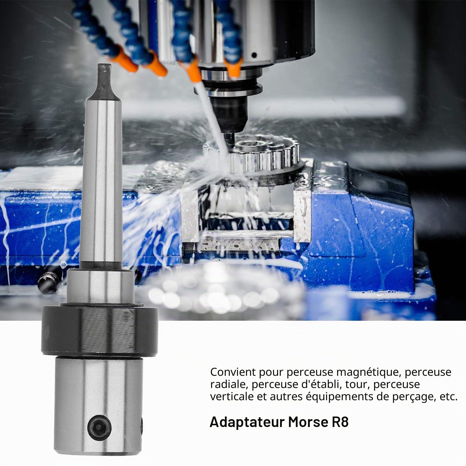 Arbor Morse Taper Weldon Douille Réfrigérateur Interne Adaptateur R8 MT2 19,05 Mm Pour Perceuses
