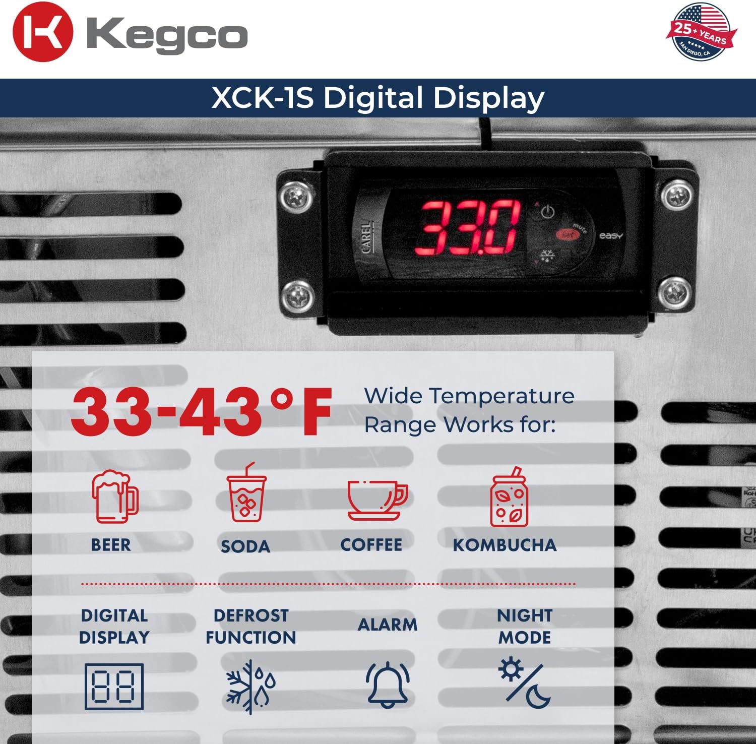 Kegco XCK-1S-3 Keg Dispenser