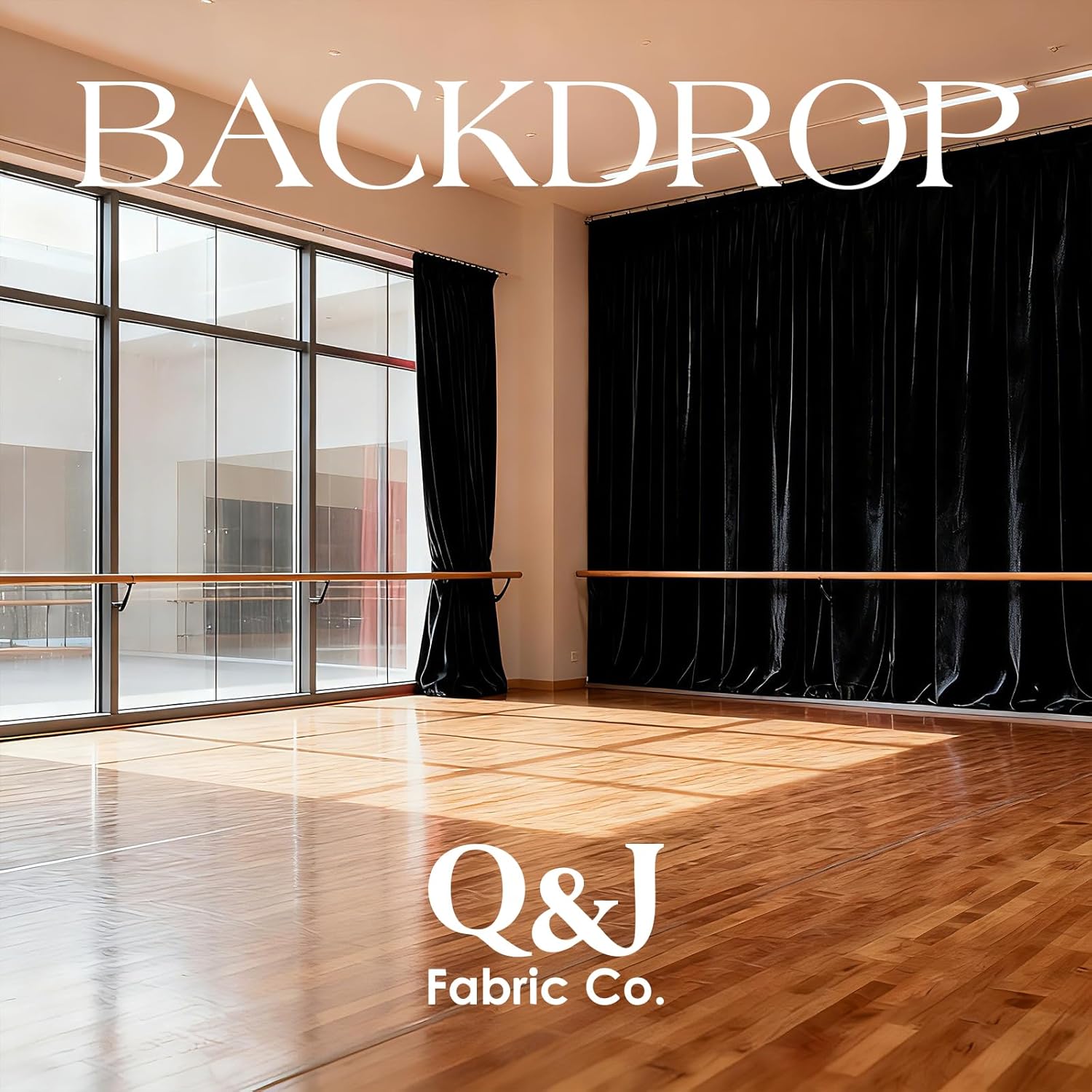 Q&J Fabric Co. Stretch Velvet Fabric by The Yard, 60 Inch Wide x 3 Yards Soft Luxury Versatile Stretchy Spandex Cloth for Upholstery, Sewing, Costume & DIY Crafts Projects (Black)