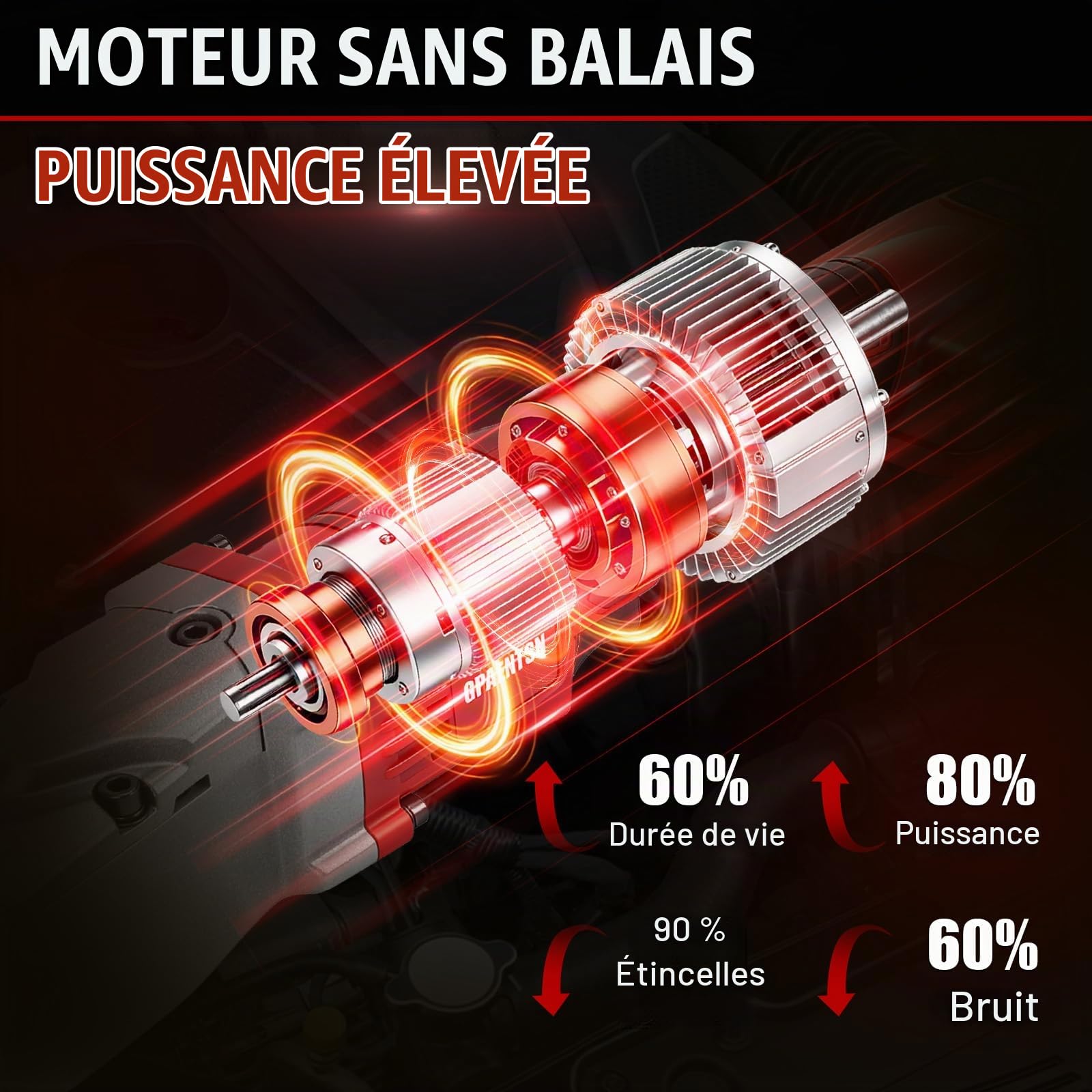 Clé à chocs électrique à angle droit compatible avec Milwaukee M18, 1,27 cm 280 Nm, tournevis à cliquet sans fil à couple élevé avec vitesse variable (batterie non incluse)