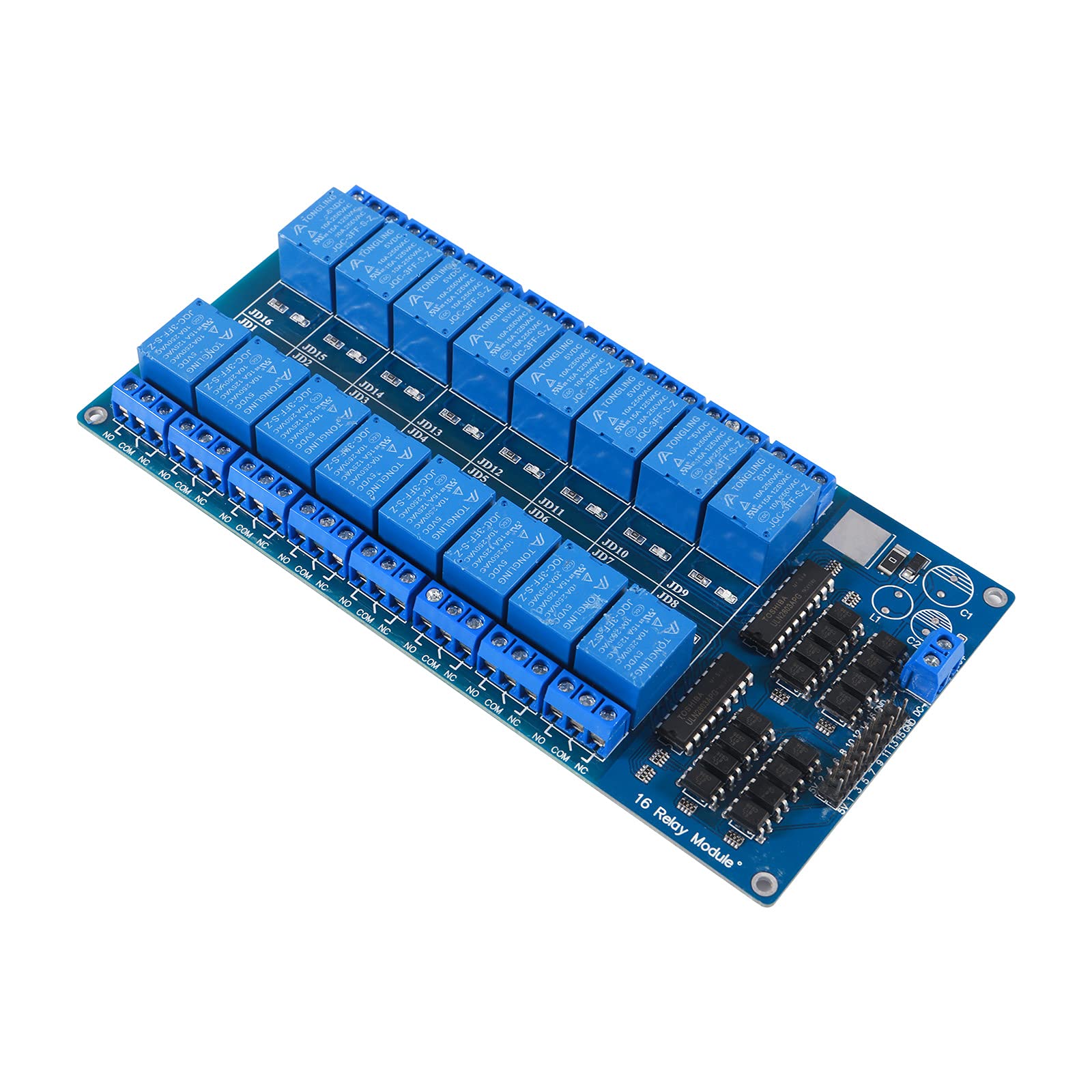 Buy ALAMSCN 16 Channel Relay Module Board DC 5V Relay Shield Module