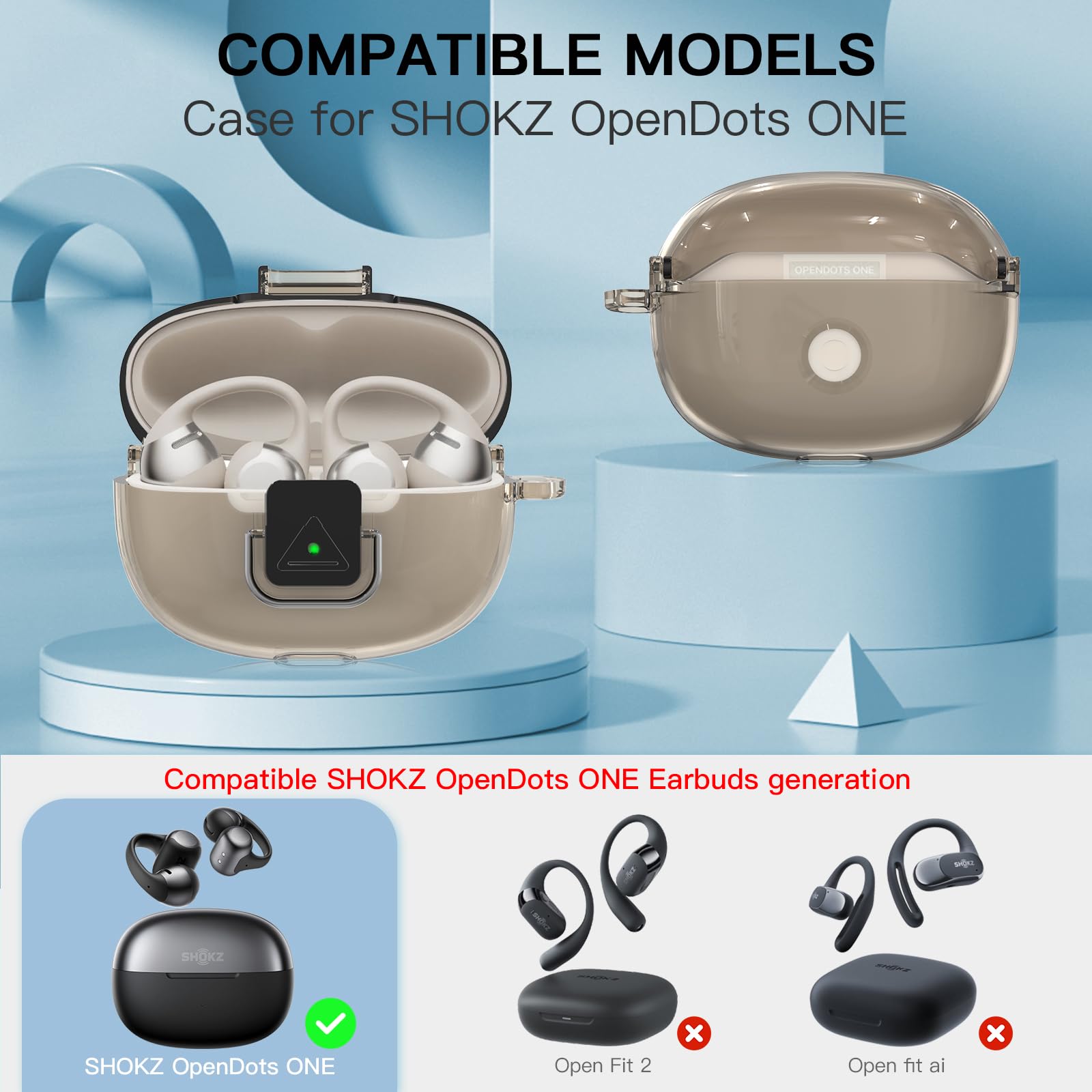 Amazon.com: TUDIOW for SHOKZ OpenDots ONE & OpenDots 2 Case, [with
