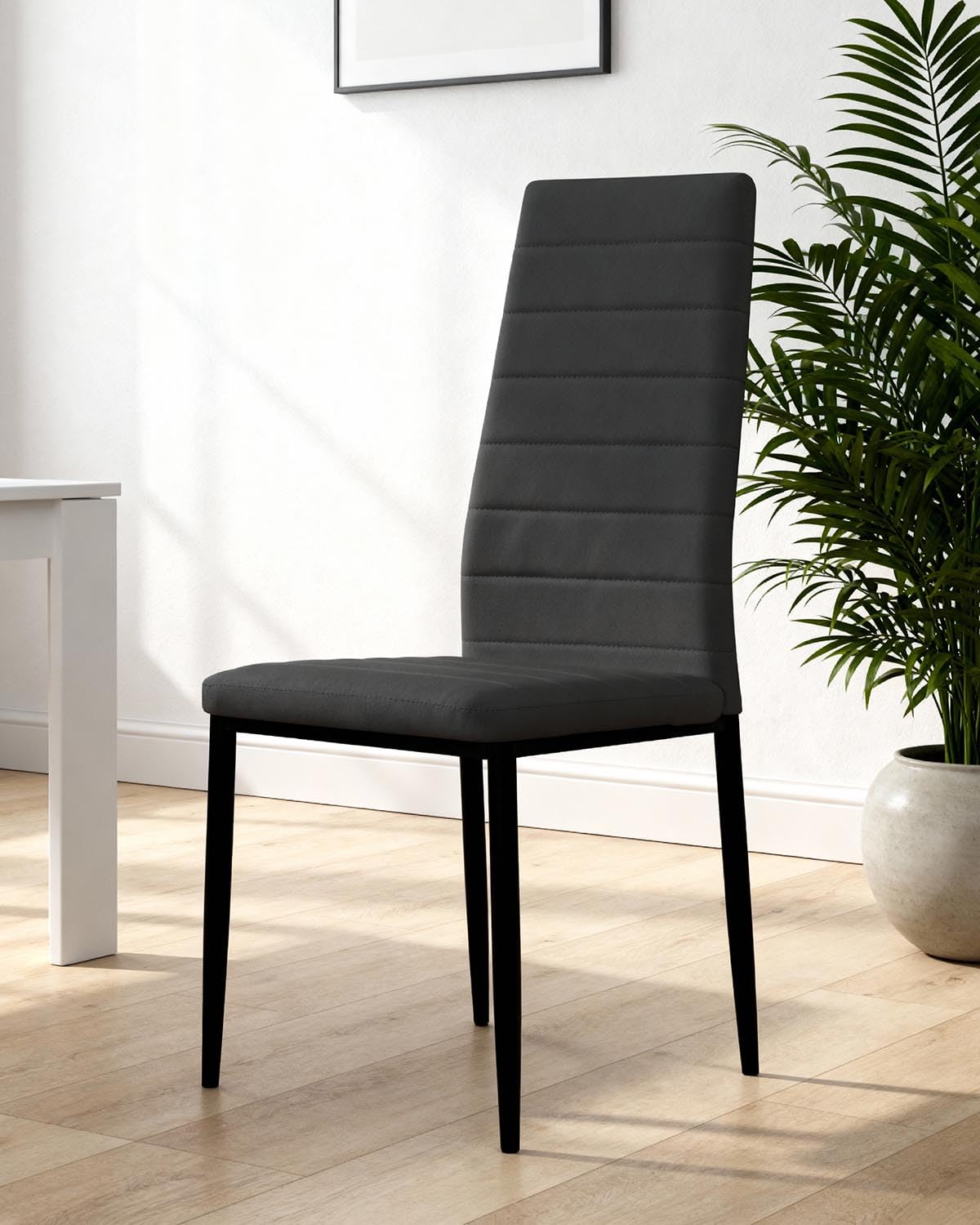 DEKIT Grupo RIMOBEL - Set di 4 sedie da pranzo imbottite Corina