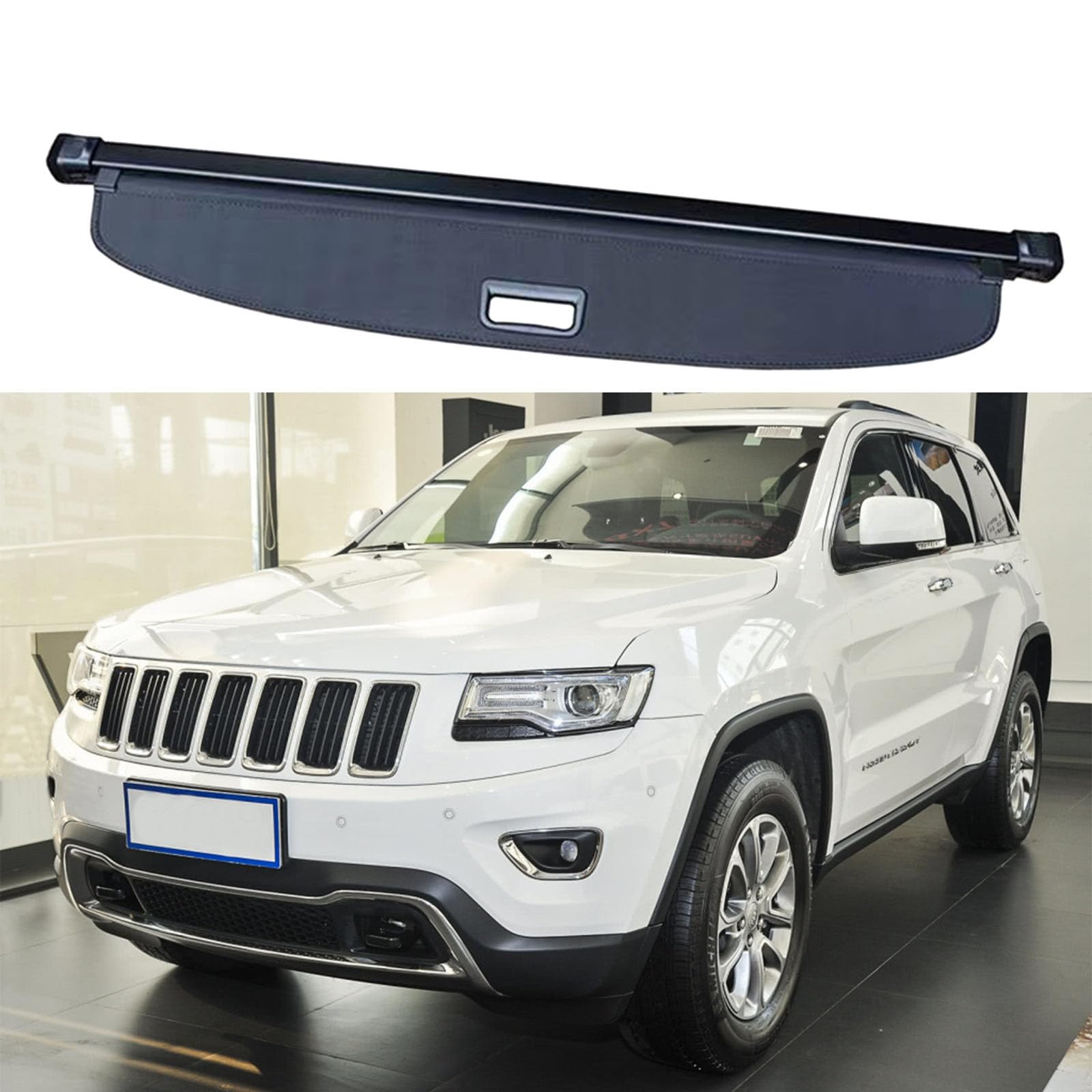 SXLGDW Car Retractable Rear Trunk Parcel Shelf,Compatible with Jeep Grand Cherokee 2011-2021,Car parts