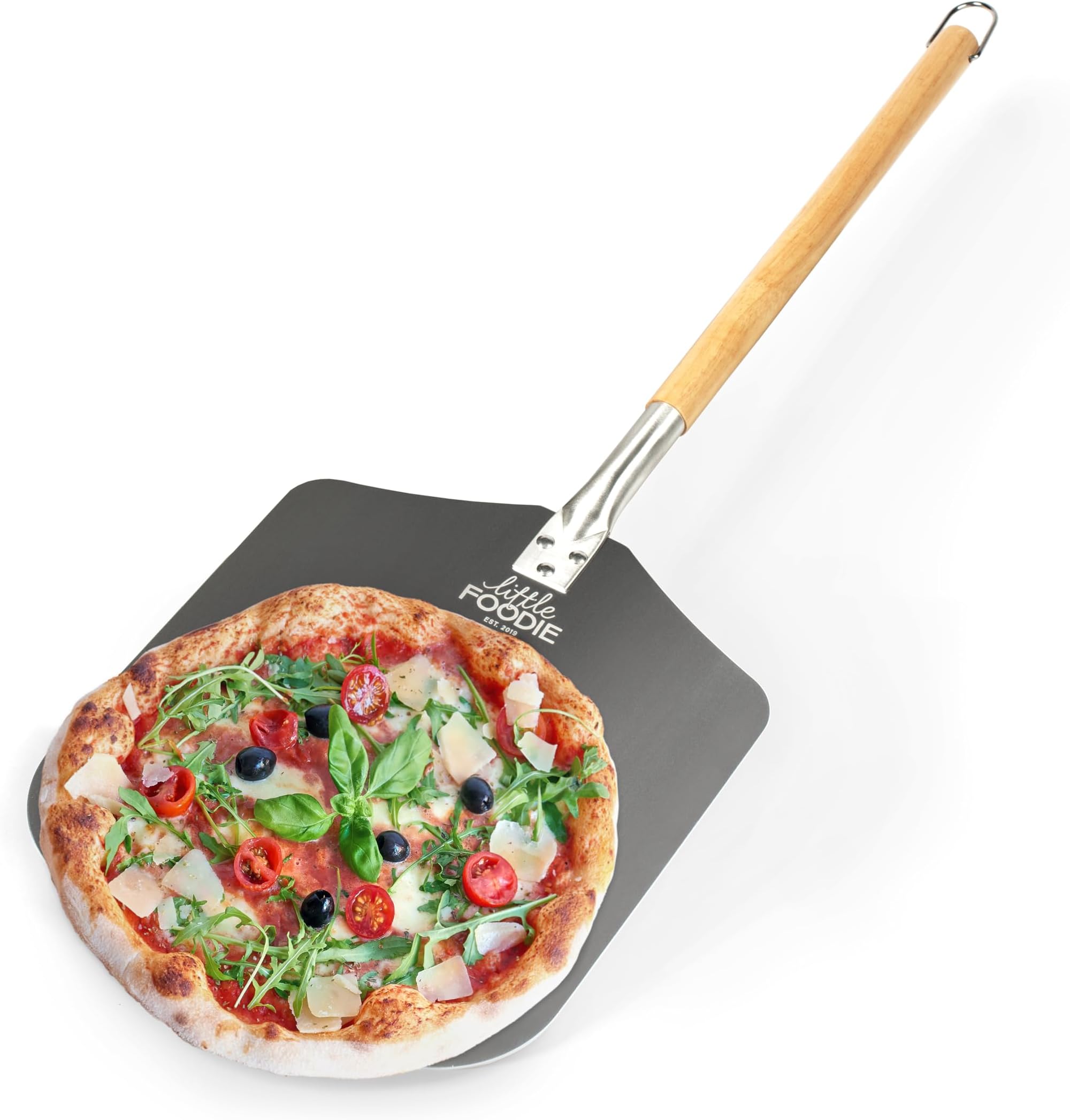 FOGARI Pizzaschieber 50x30cm - Antihaft Pizzaschaufel Mit Abnehmbarem Griff