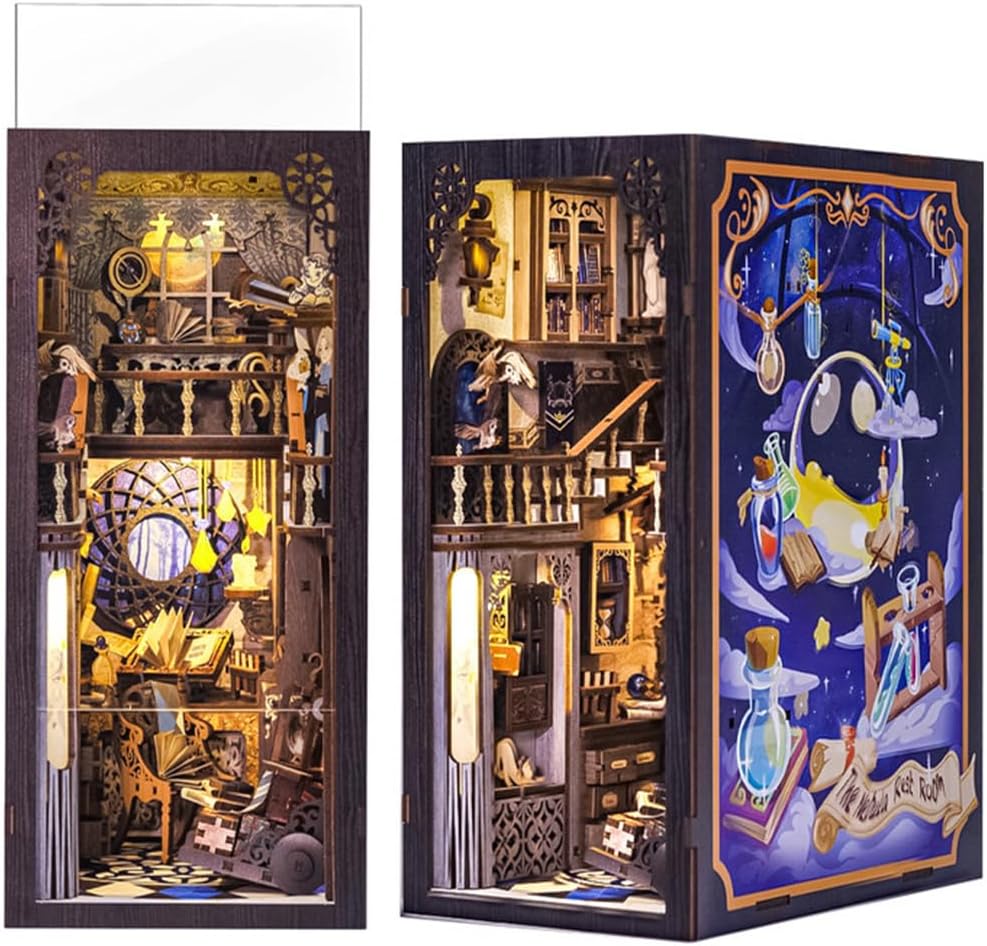 Fsolis Book Nook Kit: DIY Miniature House Puzzle
