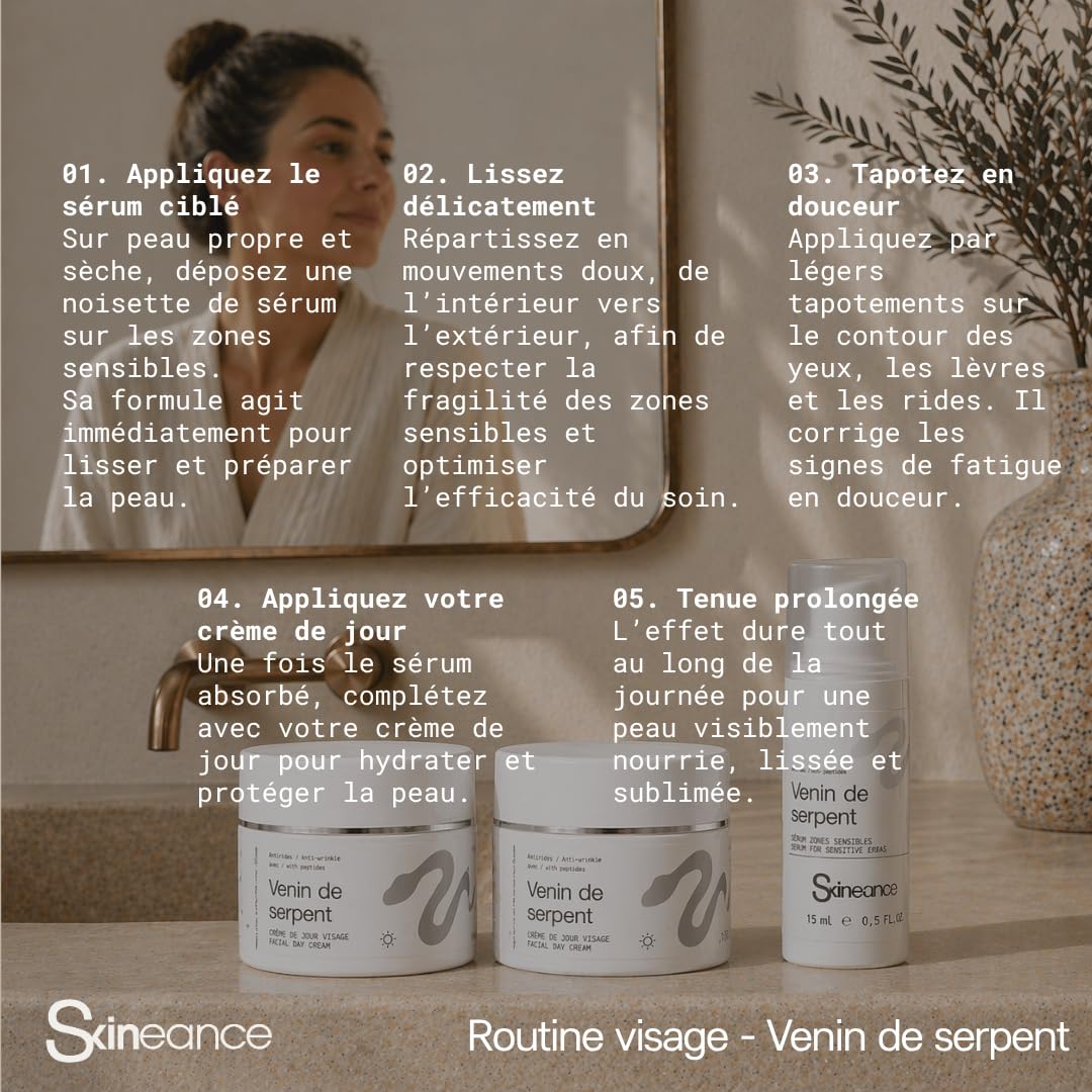 Skineance Serum i 2 kremy z Syn-ake