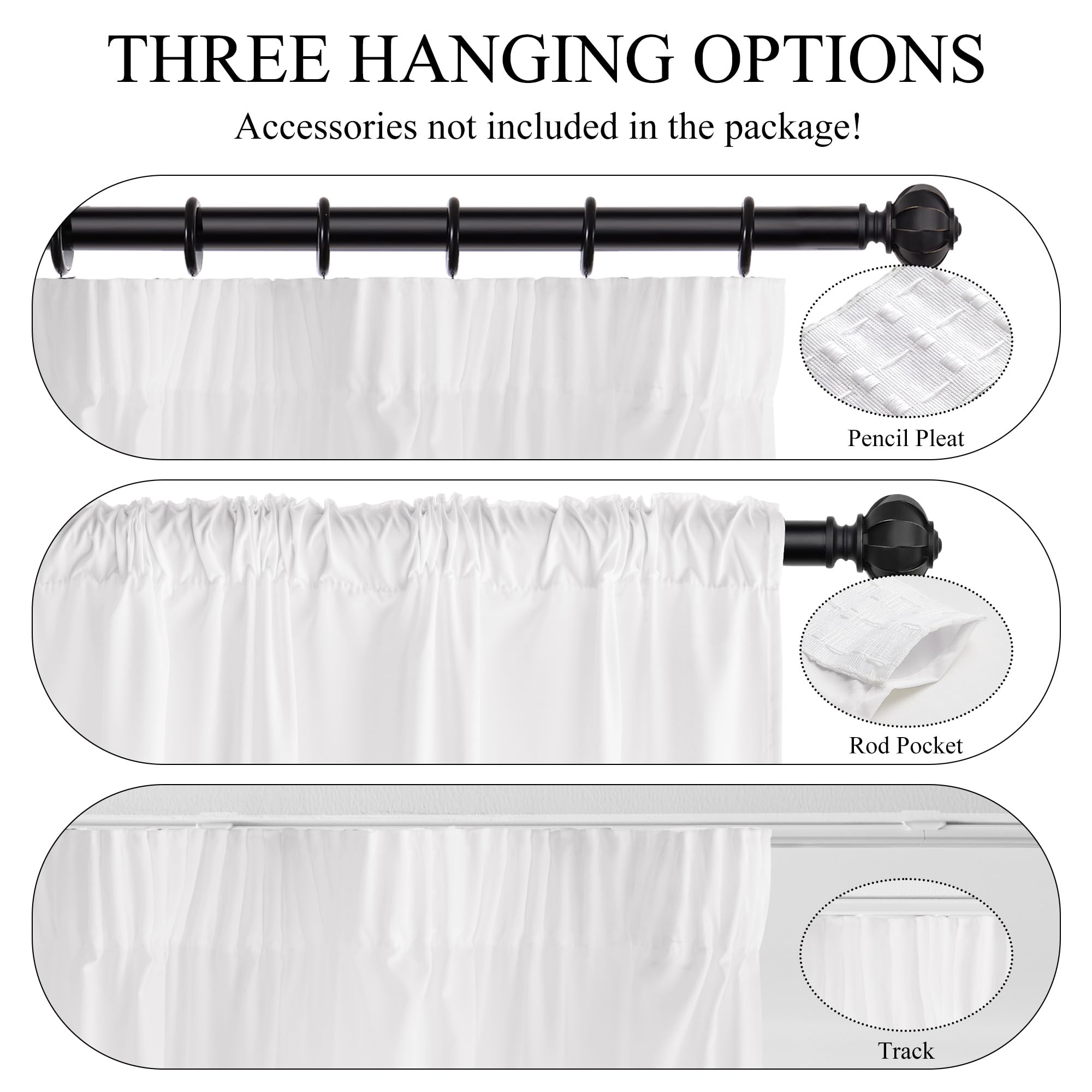 KGORGE Raumteiler Vorhang Halbtransparent mit Kräuselband für Wohnzimmer | Weiß,1er Set,H 240 x B 450 cm Schienen Gardine Blickdicht Lichtdurchlässig,Lichtfilternder Sichtschutz,Luftig