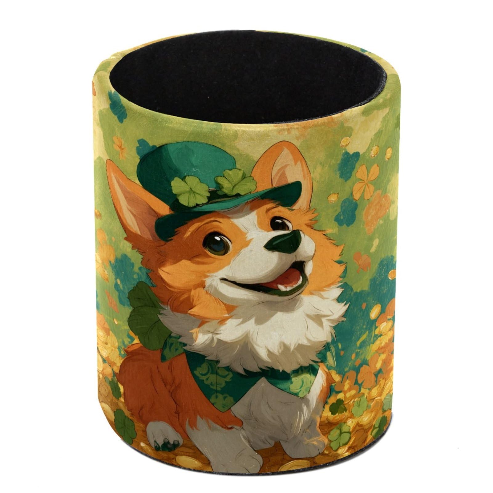 FWJZDSP Corgi Pencil Cup Pen Organizer Makeup Brush Holder for Office Home Countertop Desk Accessory Storage