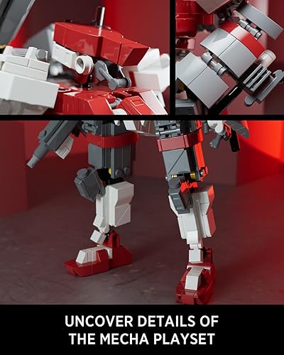 Miniatura 3 de Nifeliz Red Mayfly, juego de bloques de construcción Mecha, kit de modelo exhibible para regalo de adultos (601 piezas)