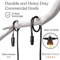 Vista 3 de Brightech Ambience Pro Super Bright Solar - Luces de cadena solares superbrillantes para exteriores con control remoto de 48 pies con 15 bombillas