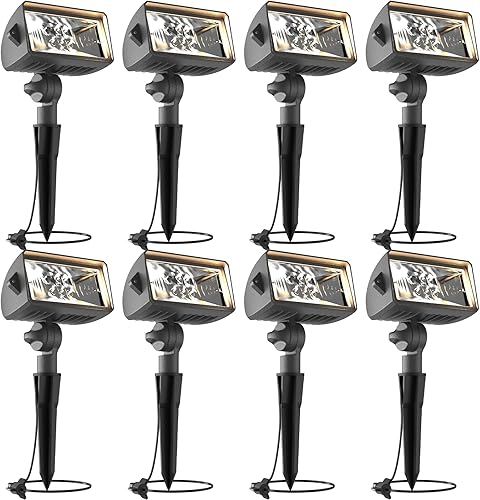 Vista 9 de VENUS MANUFACTURING Paquete de 2 luces LED de lavado de pared de bajo voltaje, 12 V, iluminación de paisaje, 18 W, 600 lúmenes, luz de bandera