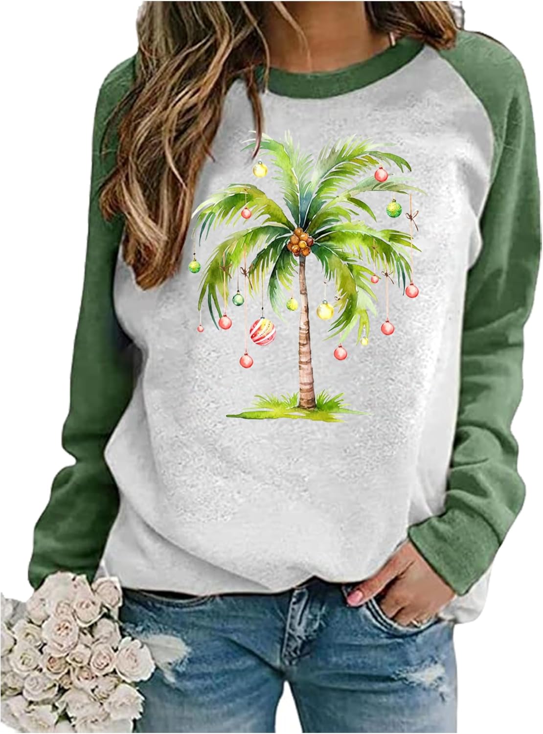 Christmas Sweatshirts for Women Ugly Christmas Sweater Women Merry and Bright Sweater Outfits Holiday Tops Shirts 2025