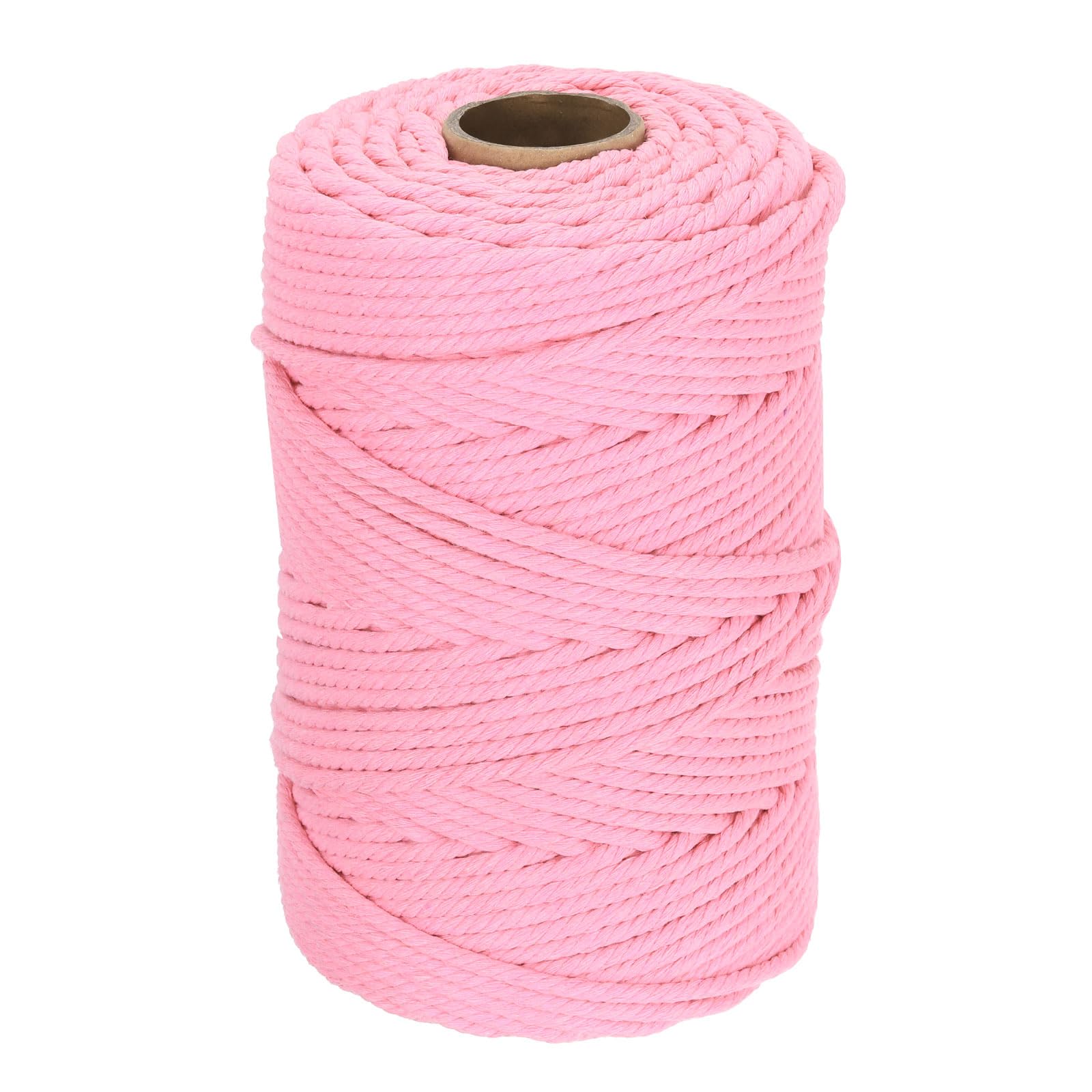 DMiotech 5mm x 150M (164 Yard) Peach Pink Natural Cotton Macrame Rope