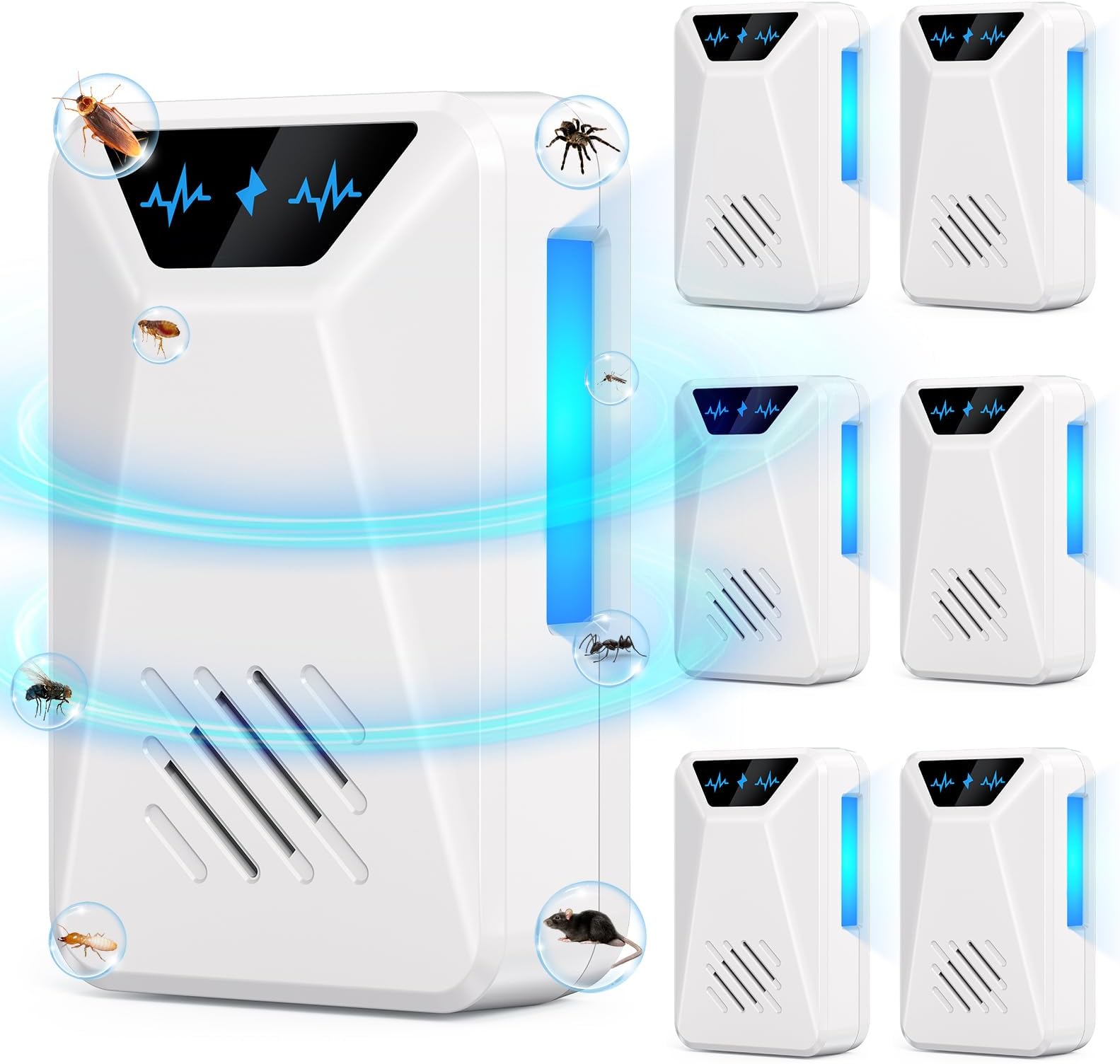 Lot De 2 Répulsifs Ultrasons Anti-Chauve-Souris Extérieur - Dissuasif Puissant Pour Grenier, Toit, Garage - 2024 Haute Fréquence