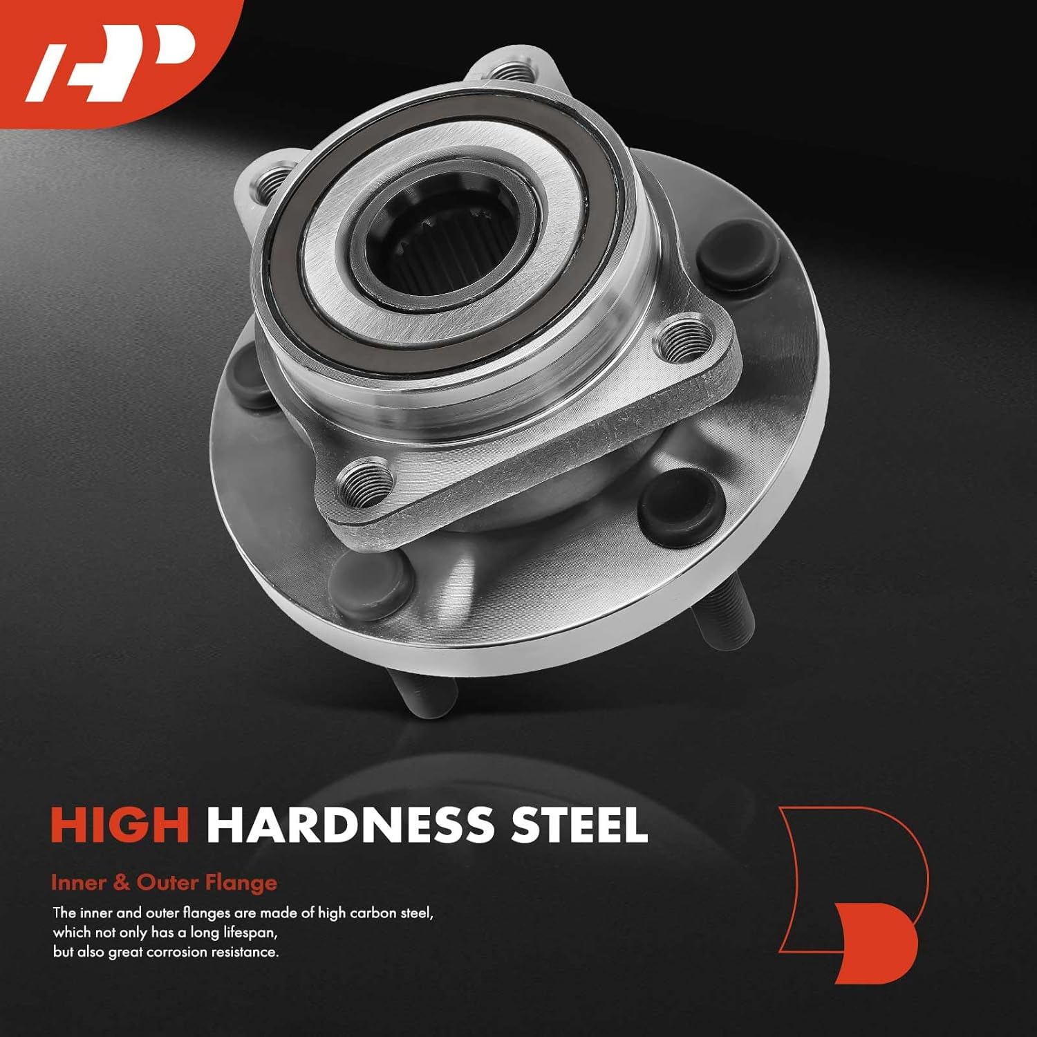 A-Premium 2 x Wheel Bearing and Hub Assembly with 5-Lug Compatible with Subaru Impreza 2007, Tribeca 2008-2014, B9 Tribeca 2006-2007, WRX 2015-2019, WRX STI 2015-2019