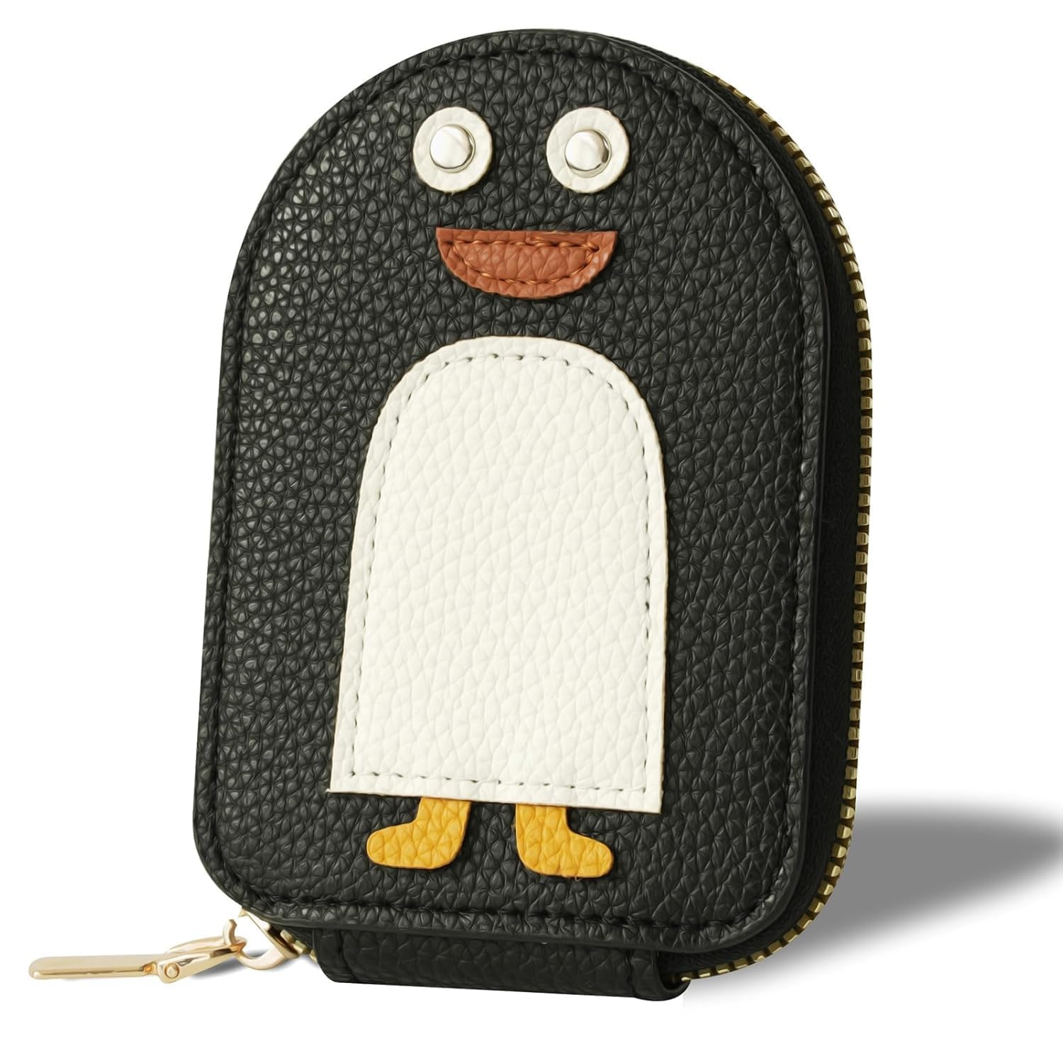 gally Cute Penguin Wallet for Women | Slim PU Leather Card Holder with 11 Card Slots, Zip Coin Pocket | Mini Ladies Wallet for Cash, Cards & IDs | Pocket Friendly Purse (Multicolor)-picture-47