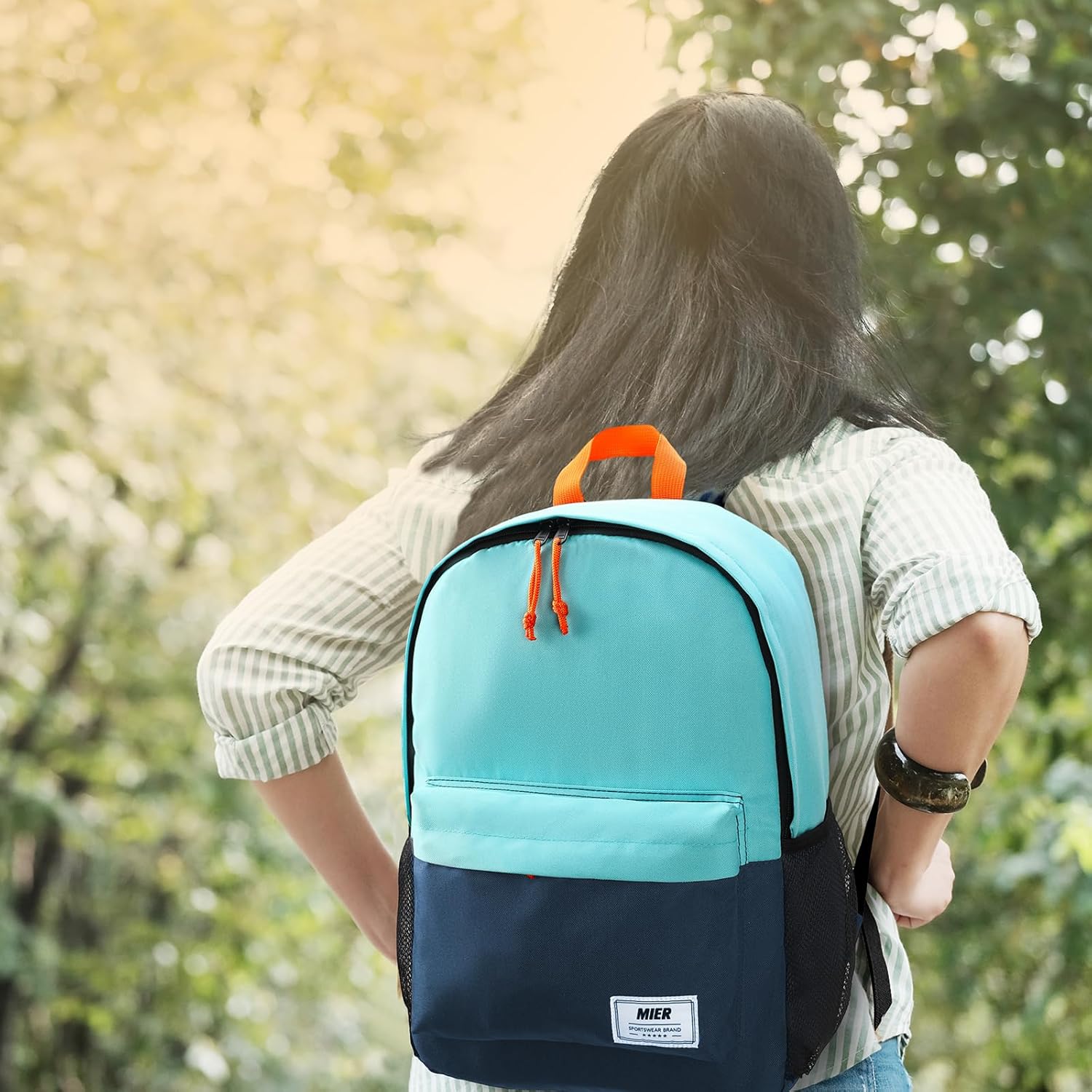 MIER Insulated Backpack Cooler Small Leakproof Lightweight Cute for Women Men to Work, Picnics, Camping, Park Day Trips, 15 L