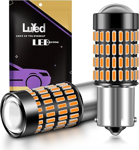 Miniatura 9 de LUYED 2 X 1700, luces extremadamente brillantes 1157 4014 102-EX, conjunto de chips, foco 7528 led 1157 2057 2357, de xenón, blanco (la luz led mas