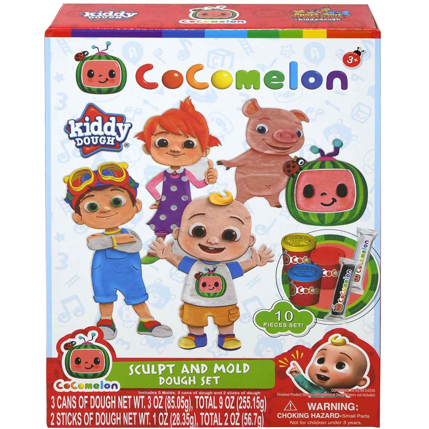 Set composto per modellare e modellare la pasta Cocomelon Kiddy con stampi