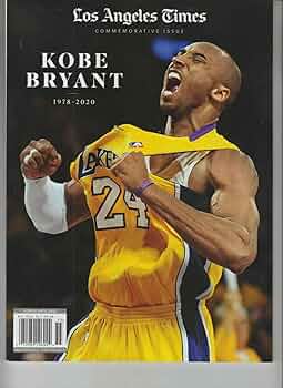 LOS ANGELES TIMES COMMEMORATIVE ISSUE MAGAZINE KOBE BRYANT 1978