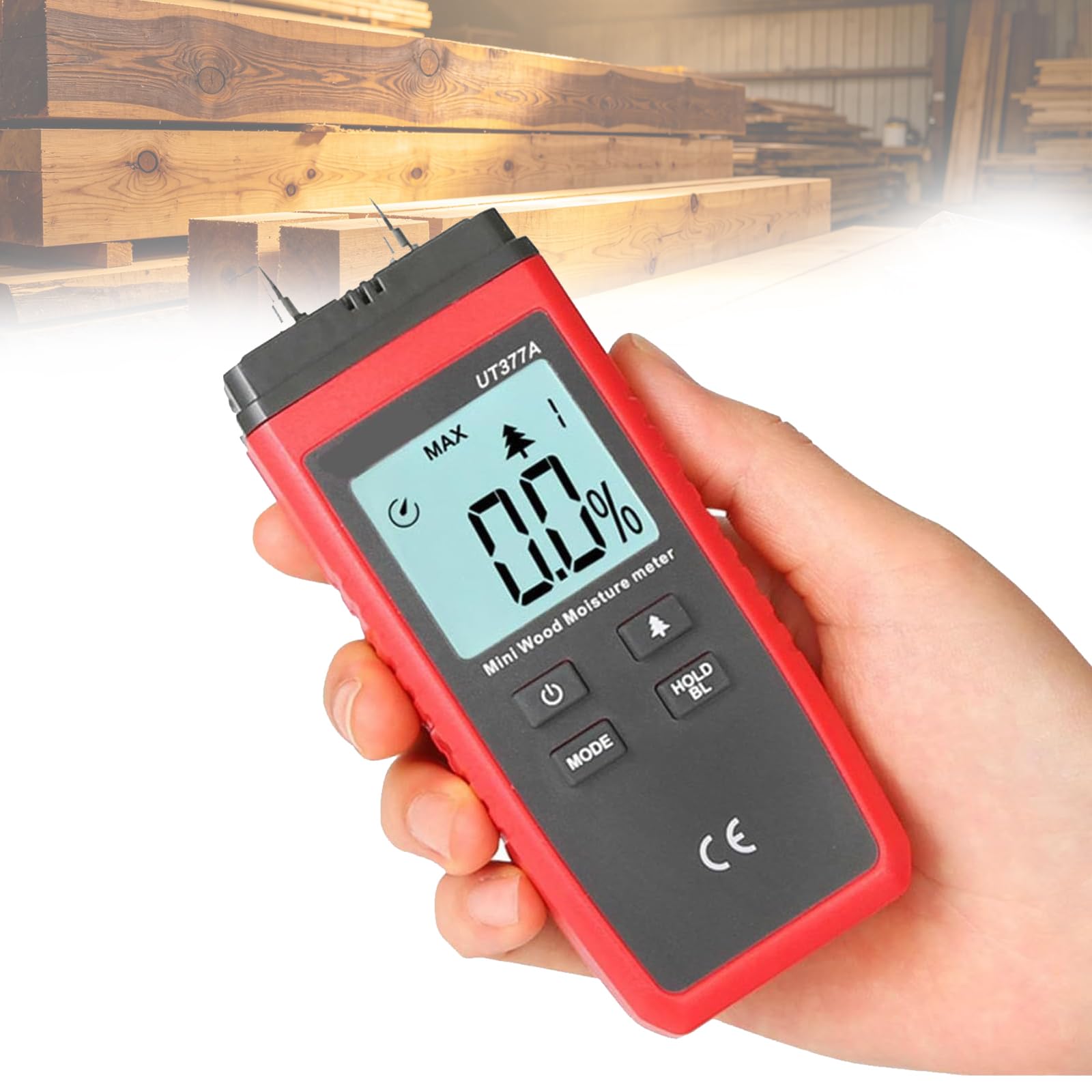 TsoLay Digital Manometer Measure, Professional Air Pressure Meter, with LED Indication, Measure P1/P2 Pressure Independently, Auto Power Off for Measuring Gauge Pressure and Differential Pressure