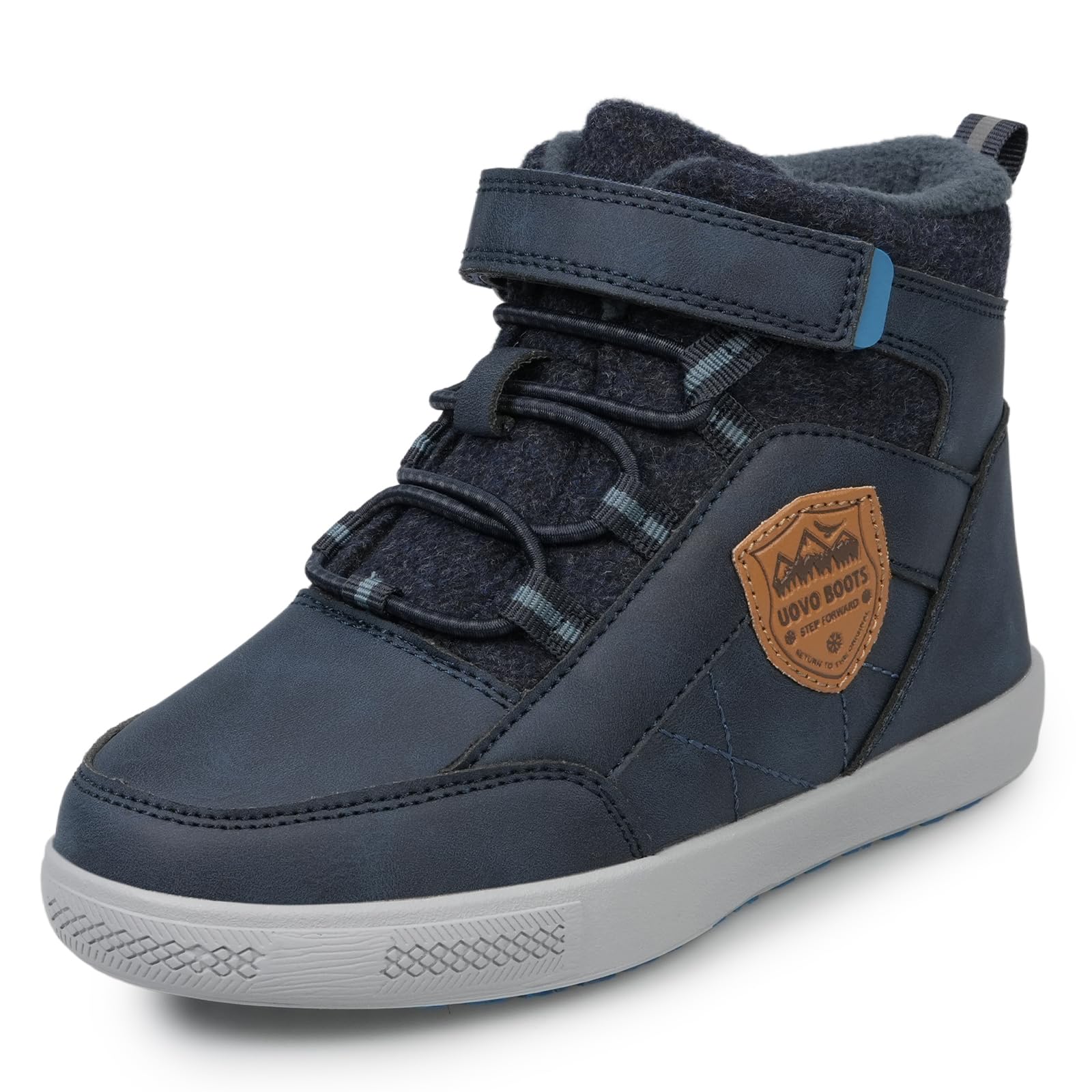 UOVO Kids Boys Shoes Water Resistant Boots Non-Slip Mid-Top Skateboarding Childern Athletic (Little/Big Kids)