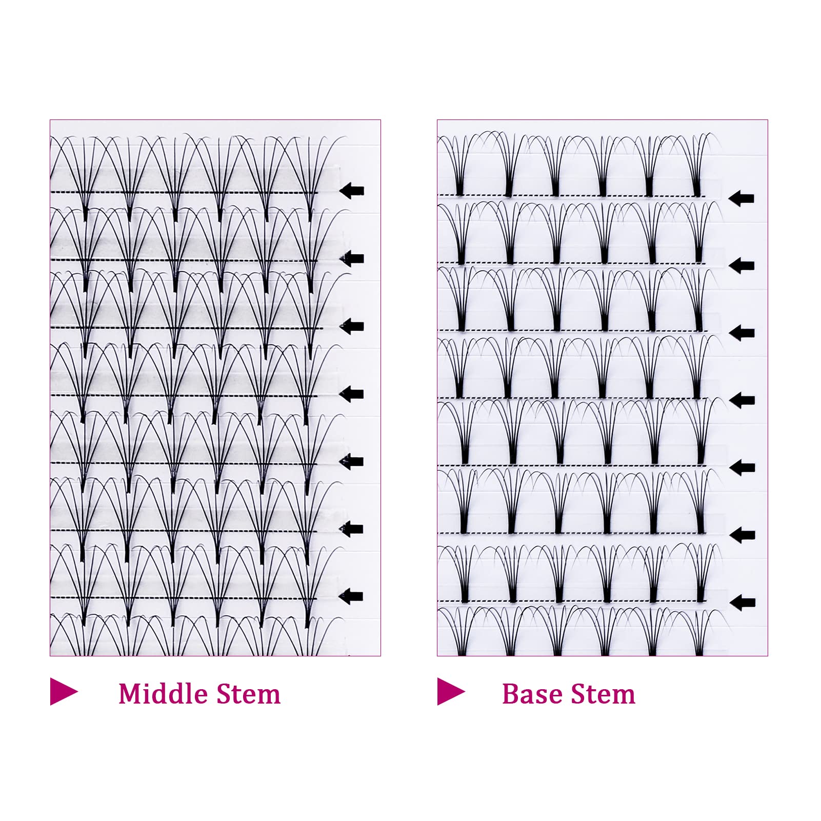 Volumen Ruso 10D 0.07mm C Curl 15mm Prefabricados Extensiones de Pestañas Volume Lashes Extension Ruso Pestañas — view 190