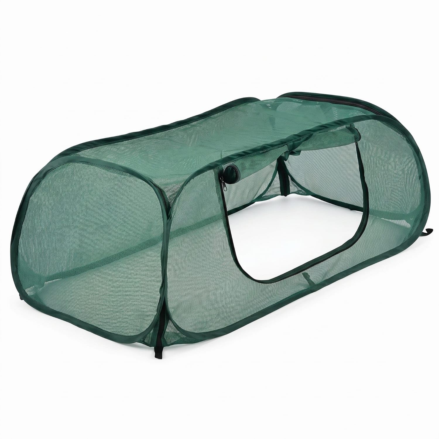 rectangular foldable mesh plant cover shielding zippered plant | tunnel, 115 x 55 x 45 cm greenhouses & cold frames