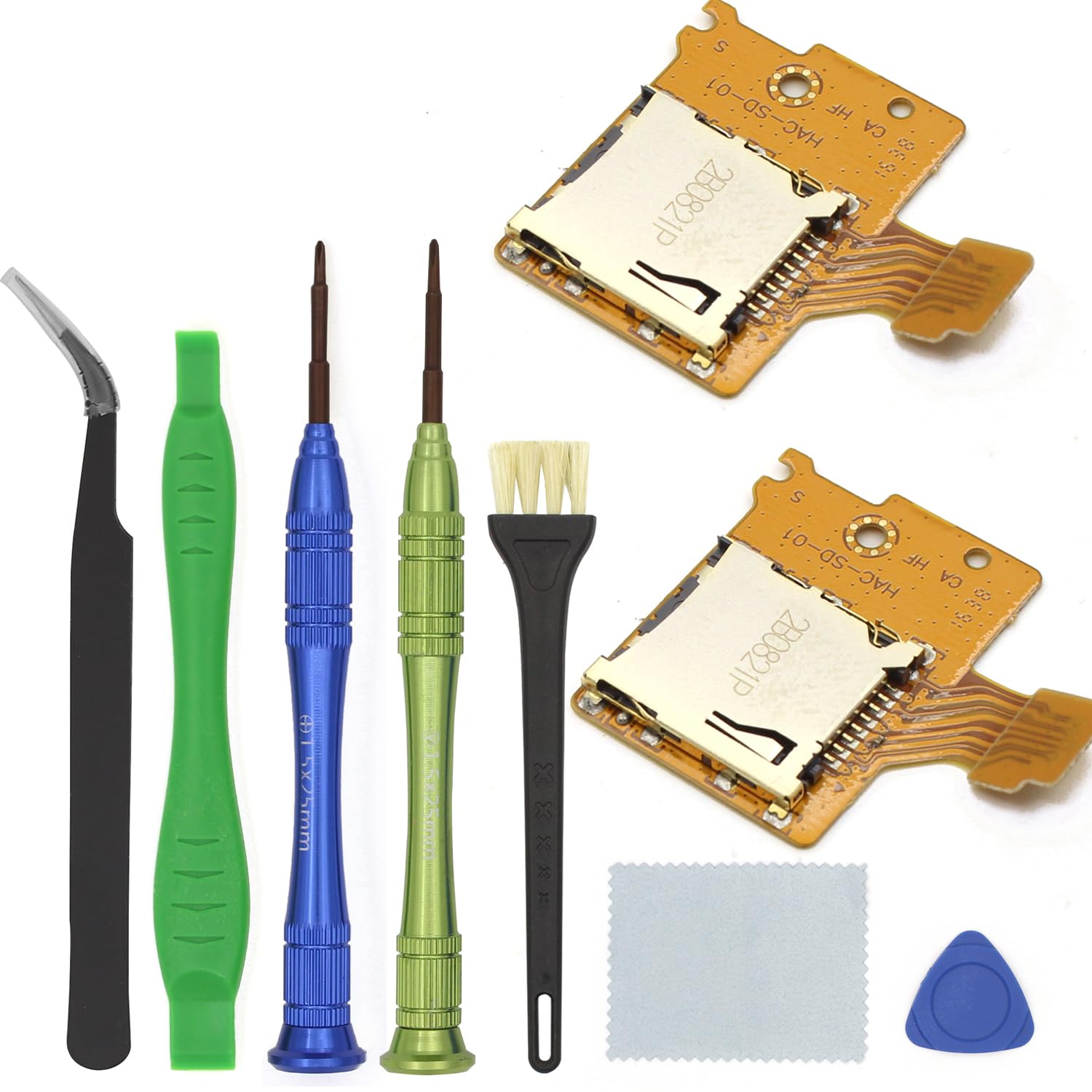 HYNNIO 2 Pack Replacement Micro SD Card Reader for Nintendo Switch HAC-SD-01, TF Memory Card Slot Reader Board Replacement for NS Console