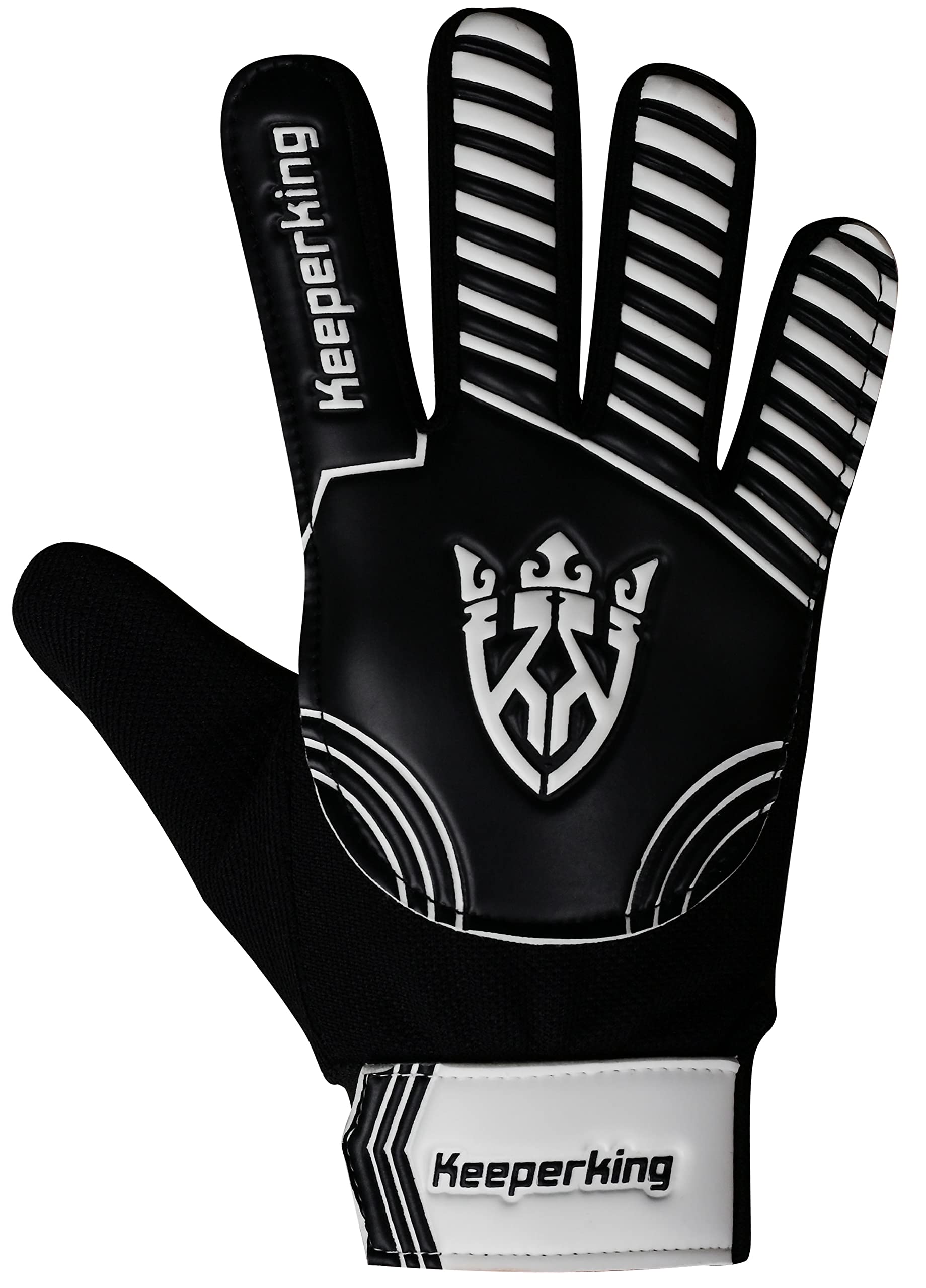 Keeperking Guanti da portiere per bambini, Claw 2.0, ragazzi e ragazze, guanti da calcio, guanti da calcio, guanti da calcio, guanti da tormann, misura 3-7
