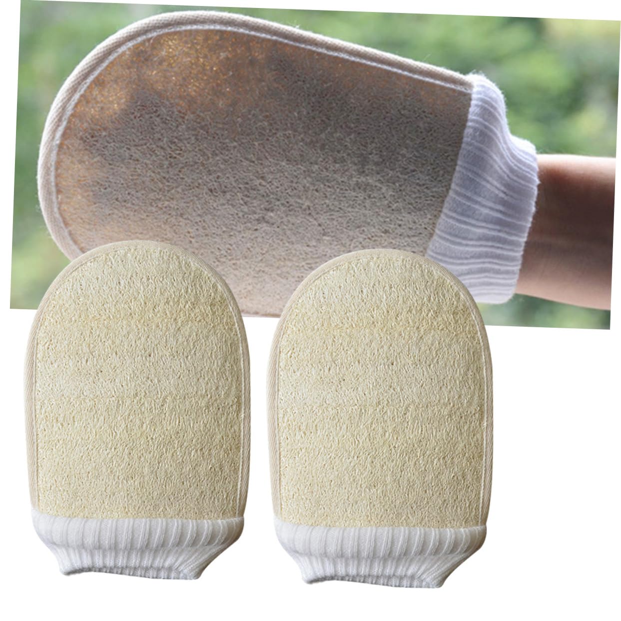 Healifty 6 Pz Guanti Guanto Esfoliante Luffa Corpo