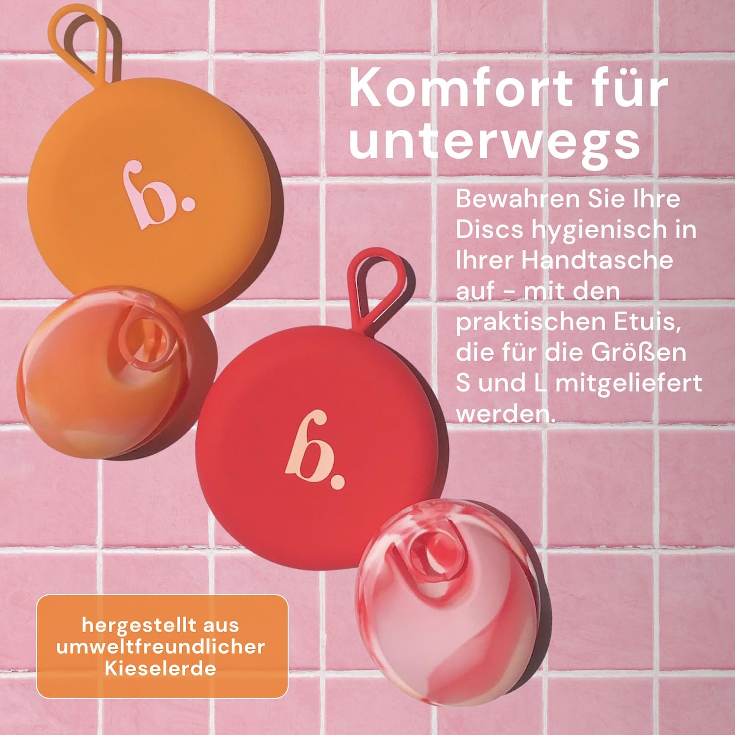 Wiederverwendbare Periodenscheibe, bis zu 12 Stunden, nachhaltige Menstruationsscheibe als Alternative zu Tampons und Menstruationstasse, Menstruationsscheibe für leichte oder starke Regelblutung