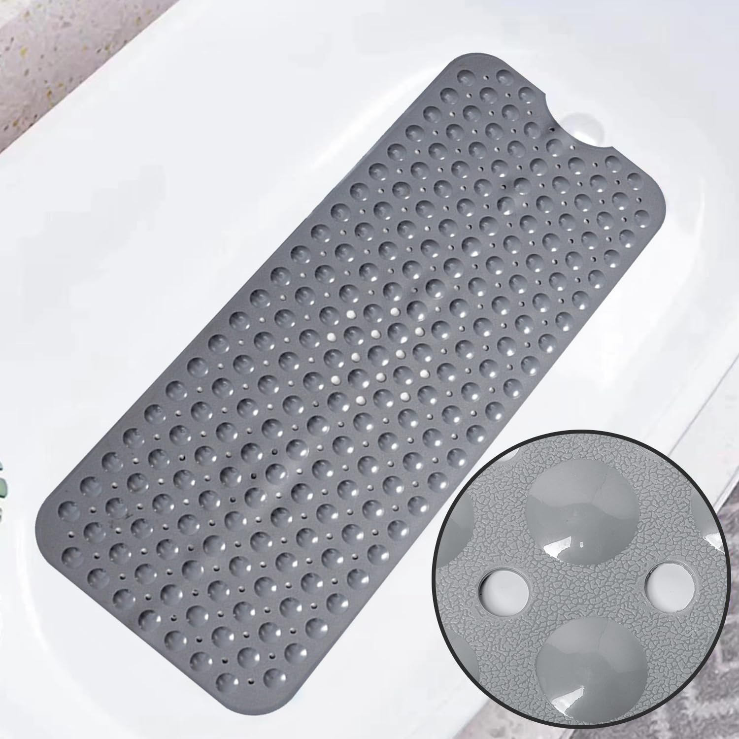 Tappetino Antiscivolo Per Vasca 100x40cm - Con 200 Ventose, Antibatterico E Lavabile - Foto 9