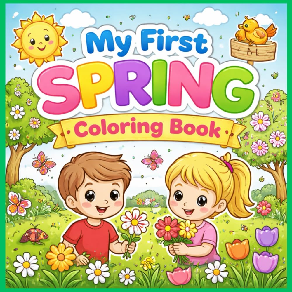 My First Spring Coloring Book