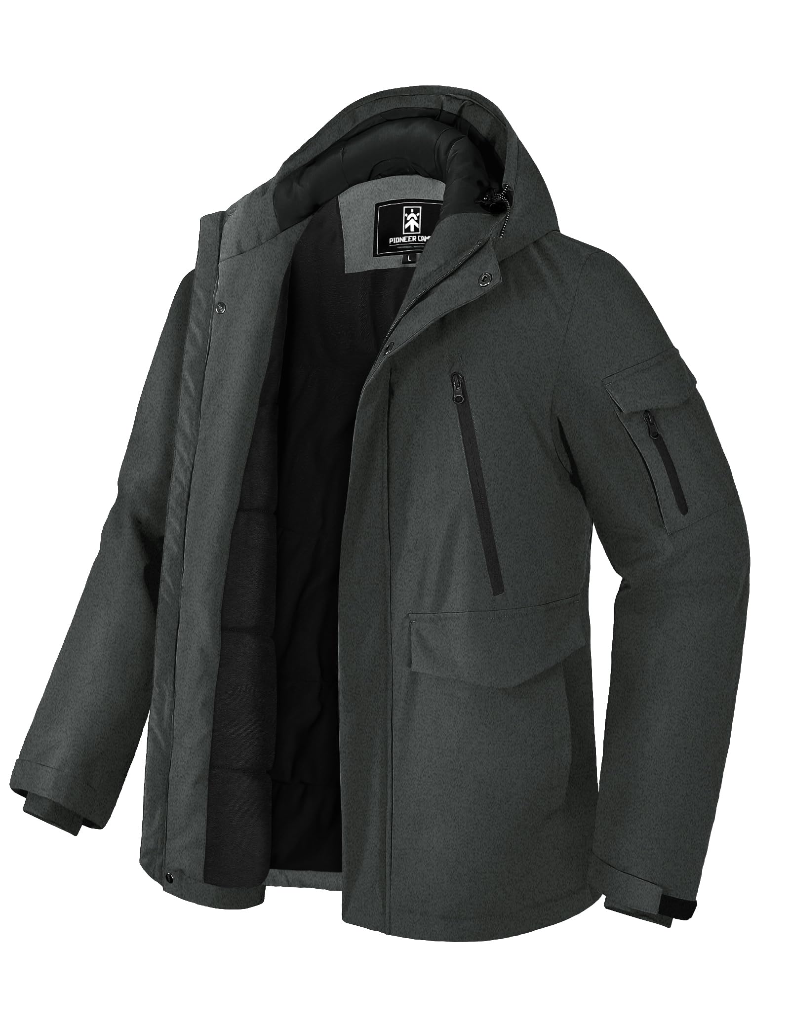 Pioneer Camp Softshell Jacket For Men Fleece Lined Hooded - View #12