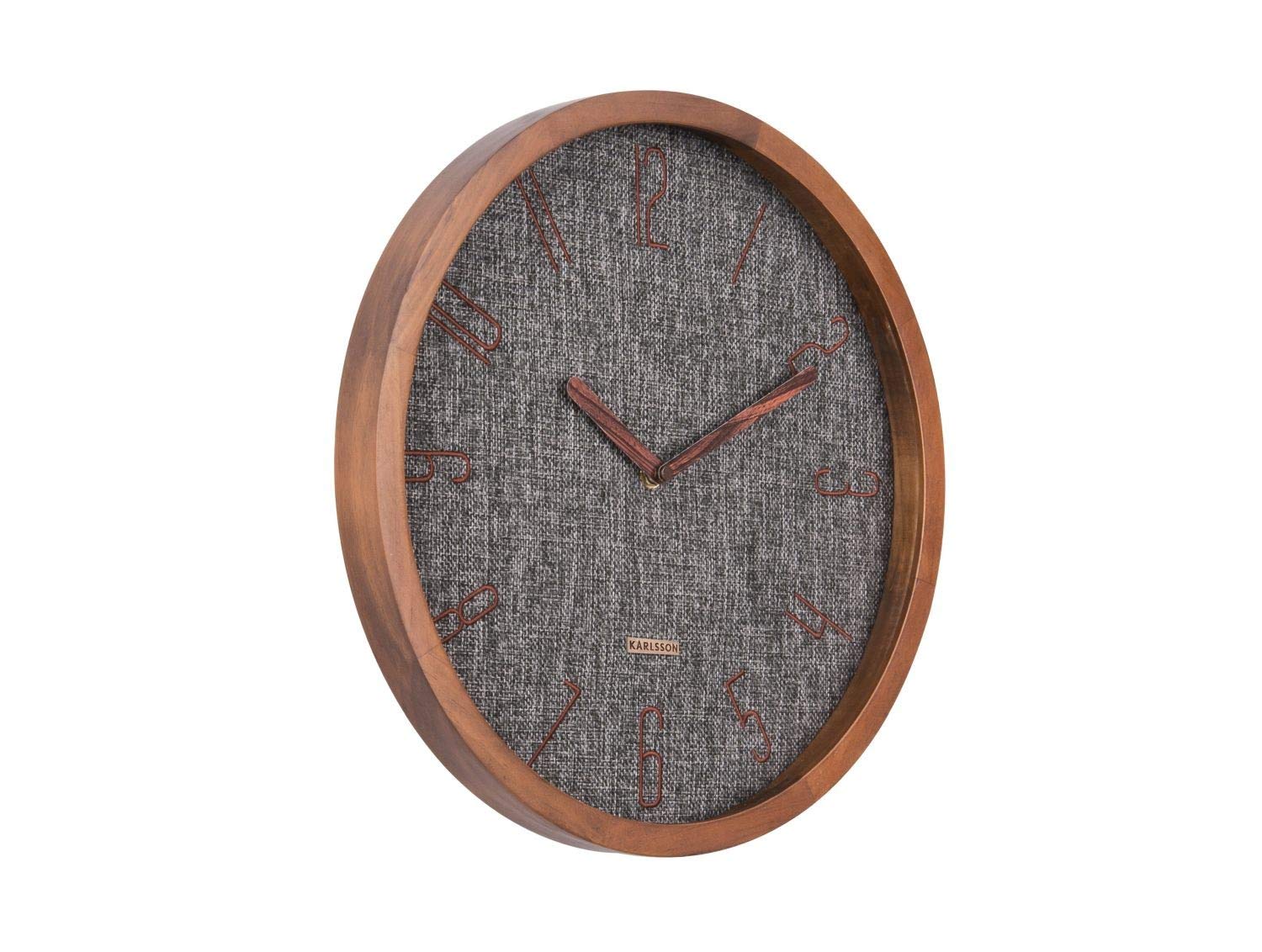 Karlsson Wall Clock Canvas Melange black, Pinewood case, diameter 35cm - Image 2