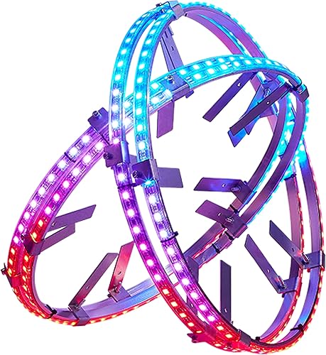 GOGOONE Kit de luz de anillo de rueda de 14 pulgadas Dream Chasing Color 264 LED con freno de señal de giro de una sola fila luces de neumático