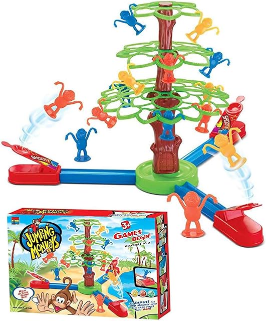 xwin sportseries Monkey Jumping Bouncing Board Game, Colorful Monkey Game for Toddlers and Kids, Interactive Fun Activity for Childrens and Parents, Toy Set, Best for Gifting Idea