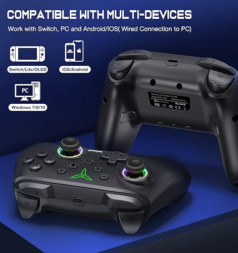 Miniatura 3 de Controlador de interruptor, controlador Switch Pro compatible con Nintendo Switch ControllerSwitch LiteOLED, controladores inalámbricos de