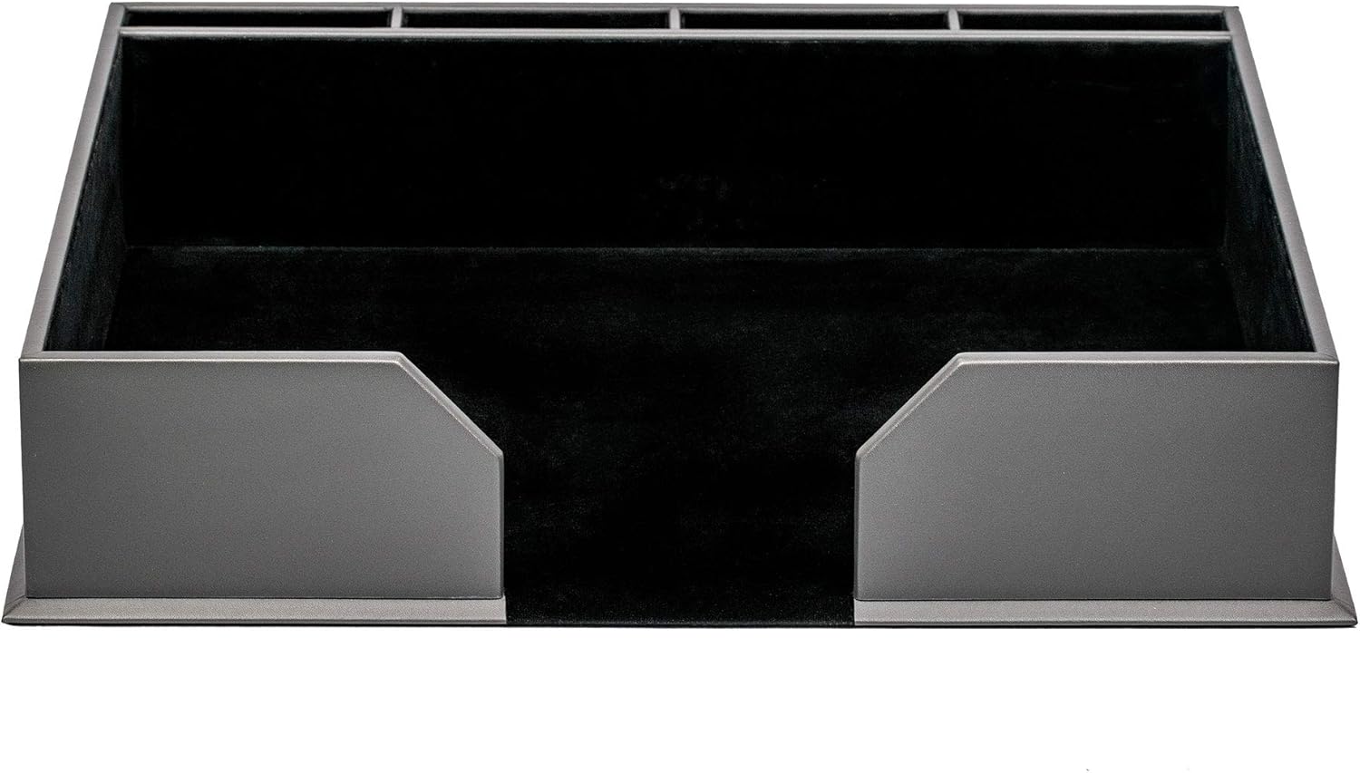 DACASSO Leatherette Conference Room Set - Luxury Leather Desk Blotter for Writing - Executive Desk Surface Protector - (Set of 12, Gray)