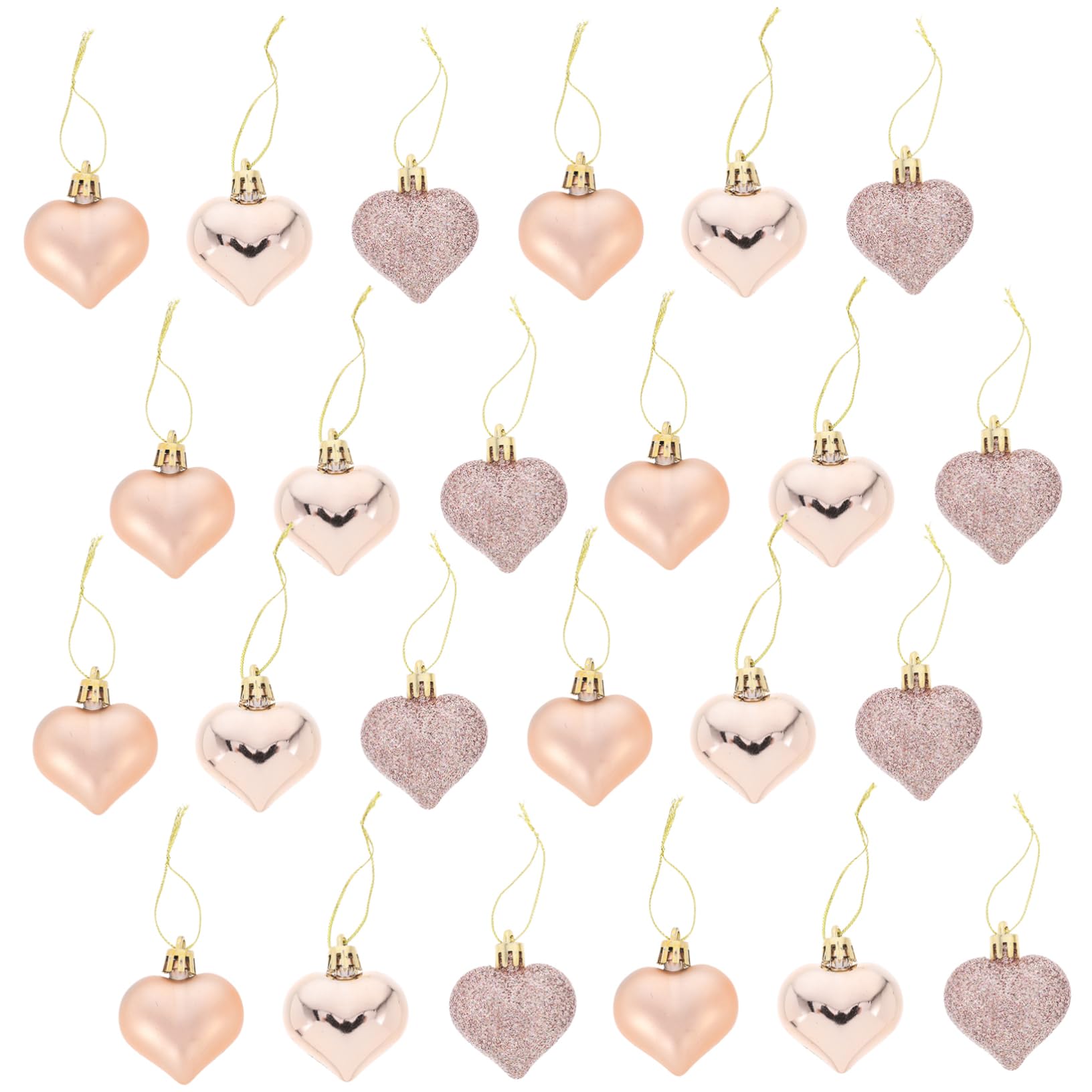 Alipis 5 Sätze 5 Sets Valentinstag Dekoration Behänge Weihnachtsschmuck Weihnachts Mittelstücke Weihnachtsdekoration Weihnachtsschmuck Weihnachtsbaum Valentinstag 24 Stück * 5