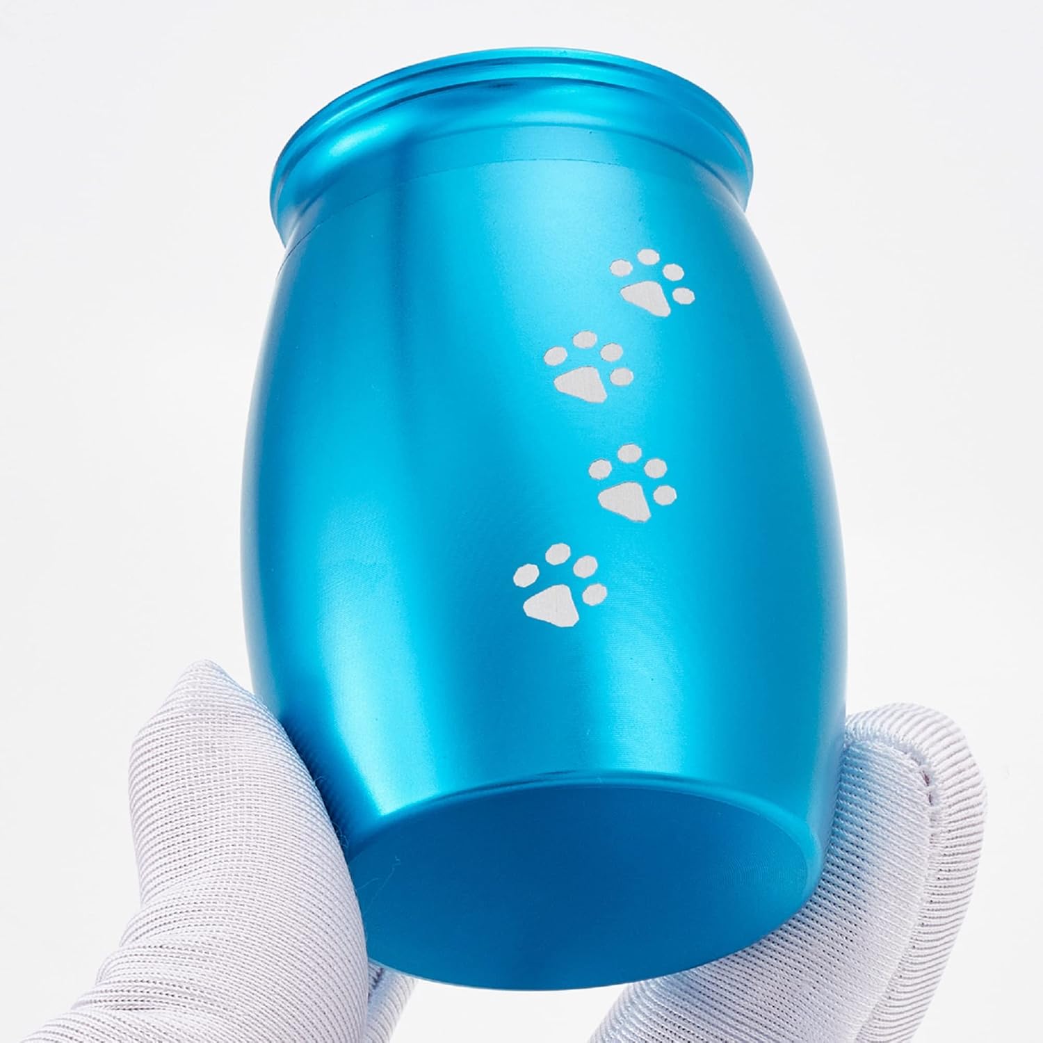 Medium Pet Urns for Dogs, Medium Size 6.7x5.2 Inch Dog/Cat Ceramic Urns for Ashes Upto 50LBS