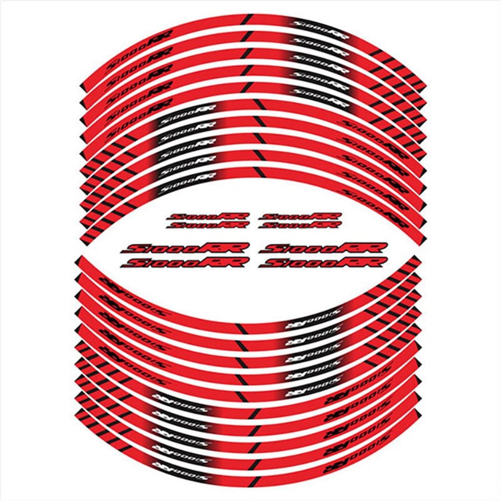 Decorative Stickers Motorcycle Wheel Stickers Reflective Rim Tape Stripes Tire Decor Decals for BMW S1000R S1000RR HP4 S1000XR S1000 R RR XR