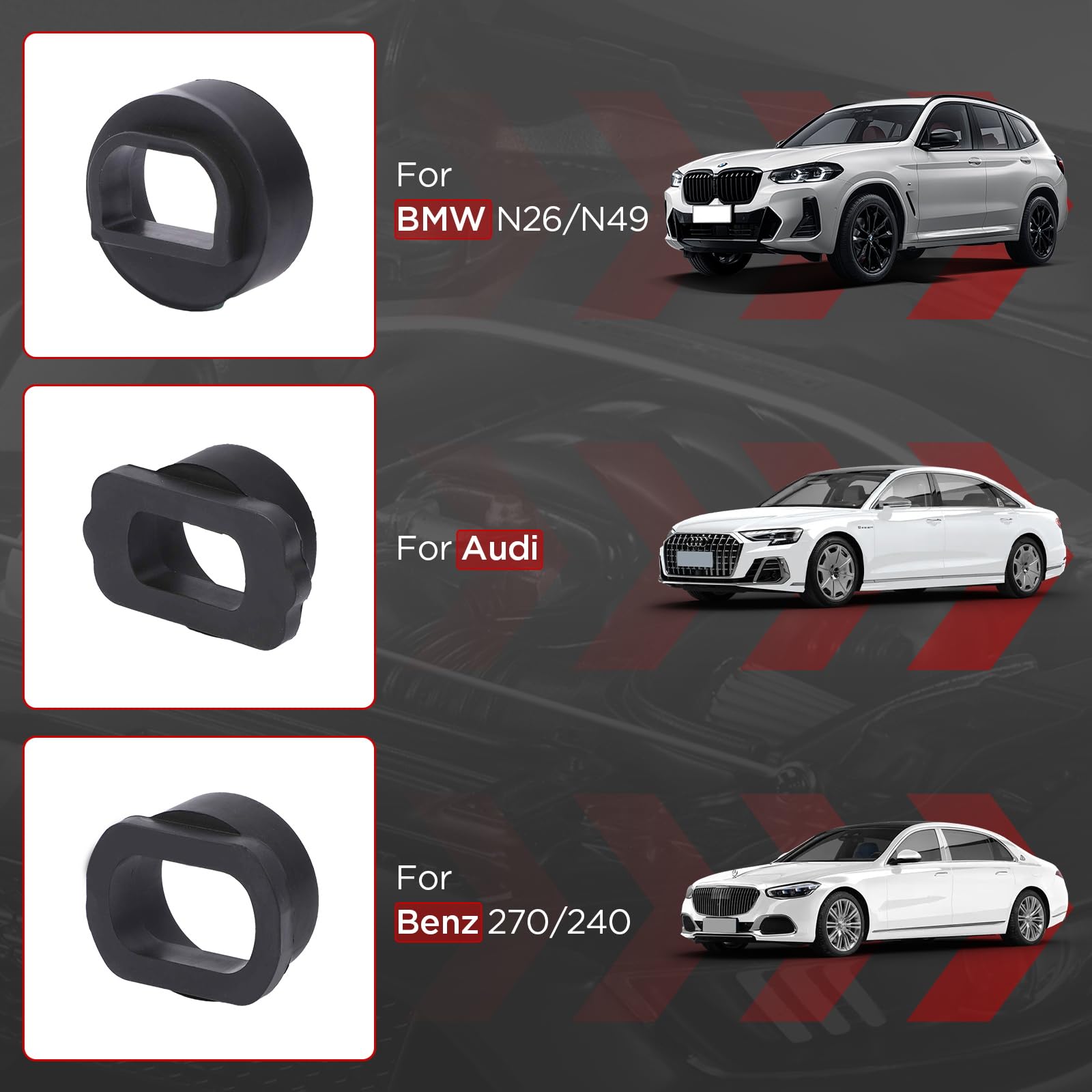 18 piezas de adaptadores para chorreadora de cáscara de nuez HTS558, aptos para chorreadoras de cáscara de nuez, compatibles con Vw, Volvo, Toyota, Honda, Nissan,BMW