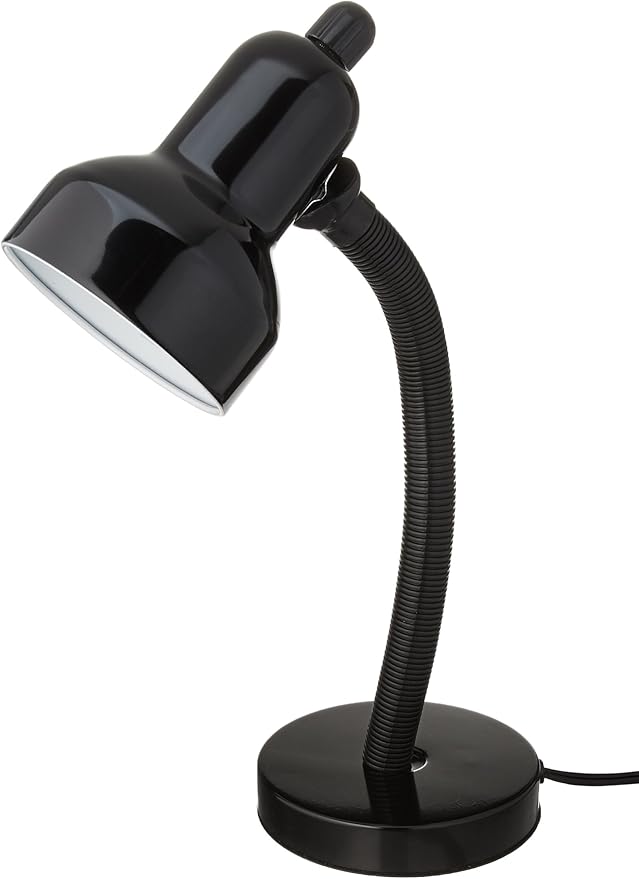 Lite Source LS211BLK Goosy 15Inch 60Watt Desk Lamp, Black, Desk