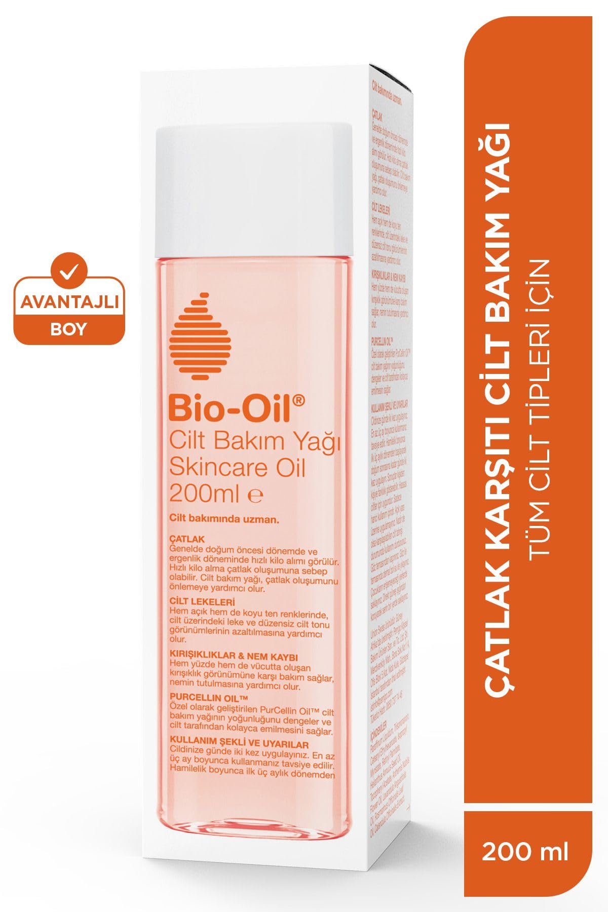 Bio-oil Cilt Bakım Yağı 200 ml Çatlak Karşıtı ve Nemlendirici