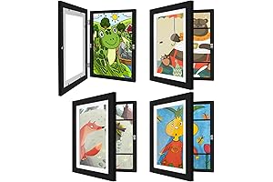 4 Pack Kids Artwork Frames for Changeable Childrens Art- 8.5 x 11 Creative Projects