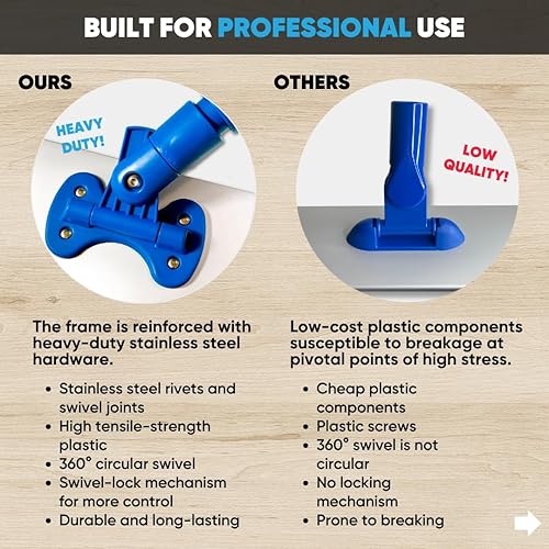 Miniatura 4 de Sistema de mojave de microfibra Mojave de 18 pulgadas con 2 almohadillas para el polvo, limpia rápidamente madera dura, laminado, azulejos, piedra,
